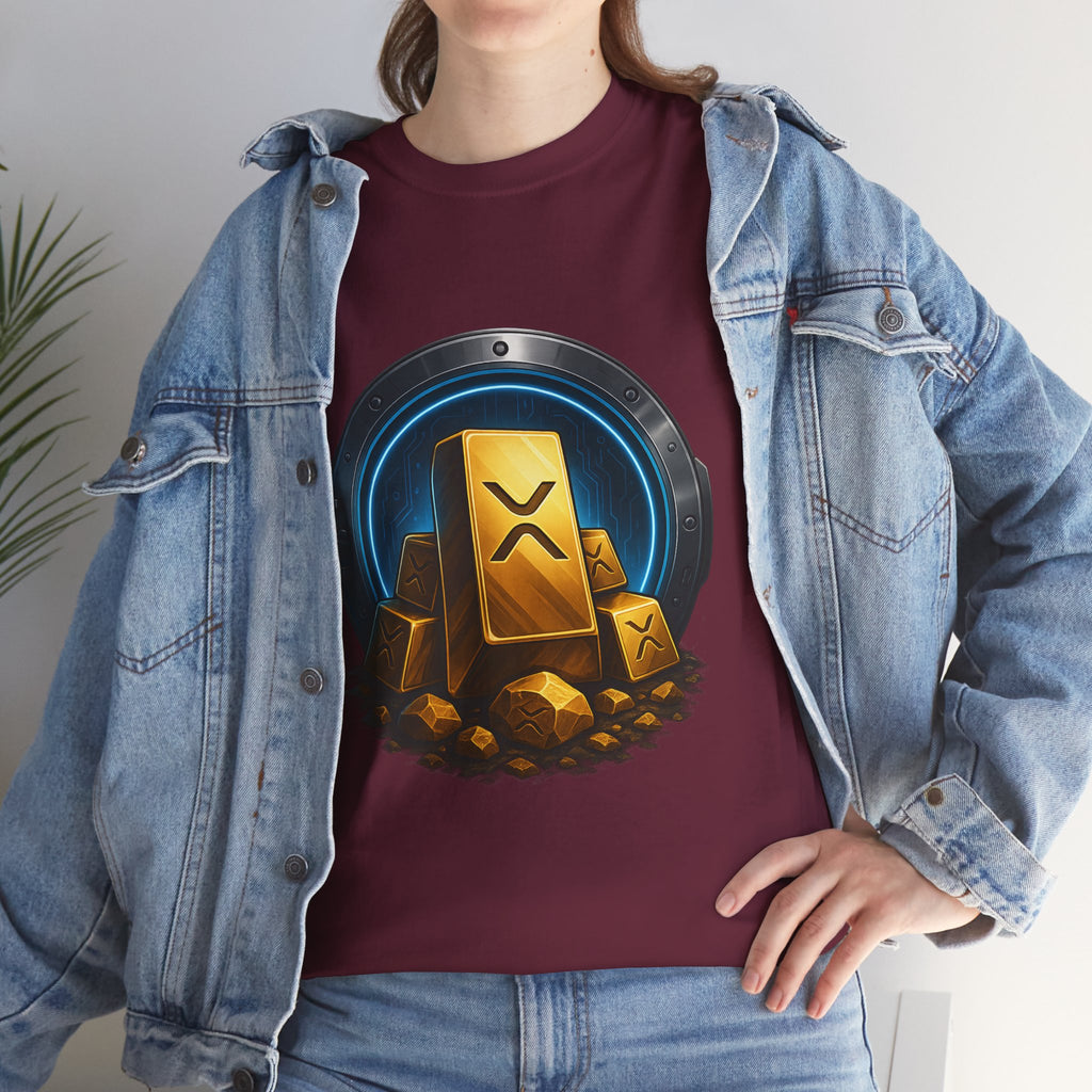 Crypto Gold Bars T-Shirt — Ripple (XRP) Stack Graphic Tee