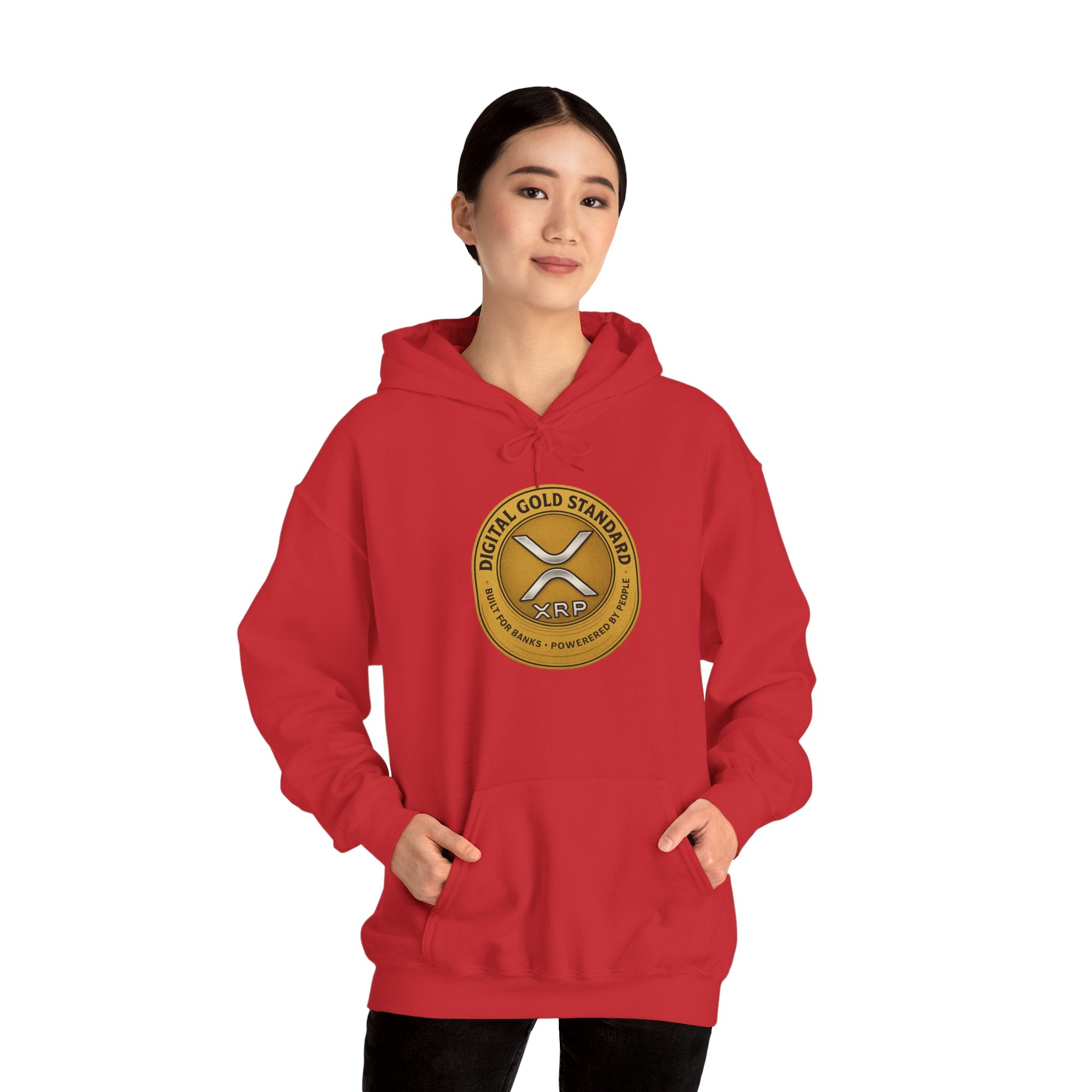 Crypto Coin Logo Hoodie — Digital Gold Standard XRP Emblem