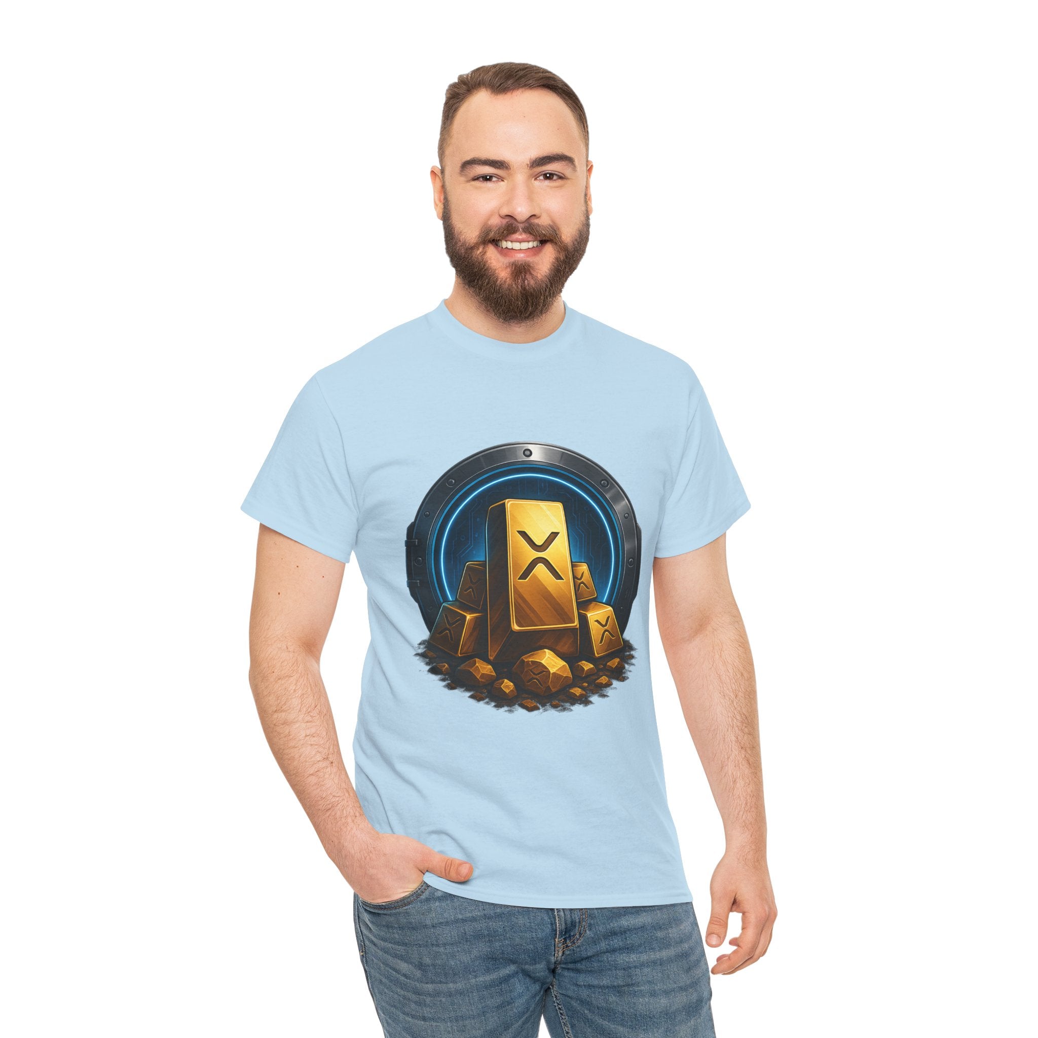 Crypto Gold Bars T-Shirt — Ripple (XRP) Stack Graphic Tee