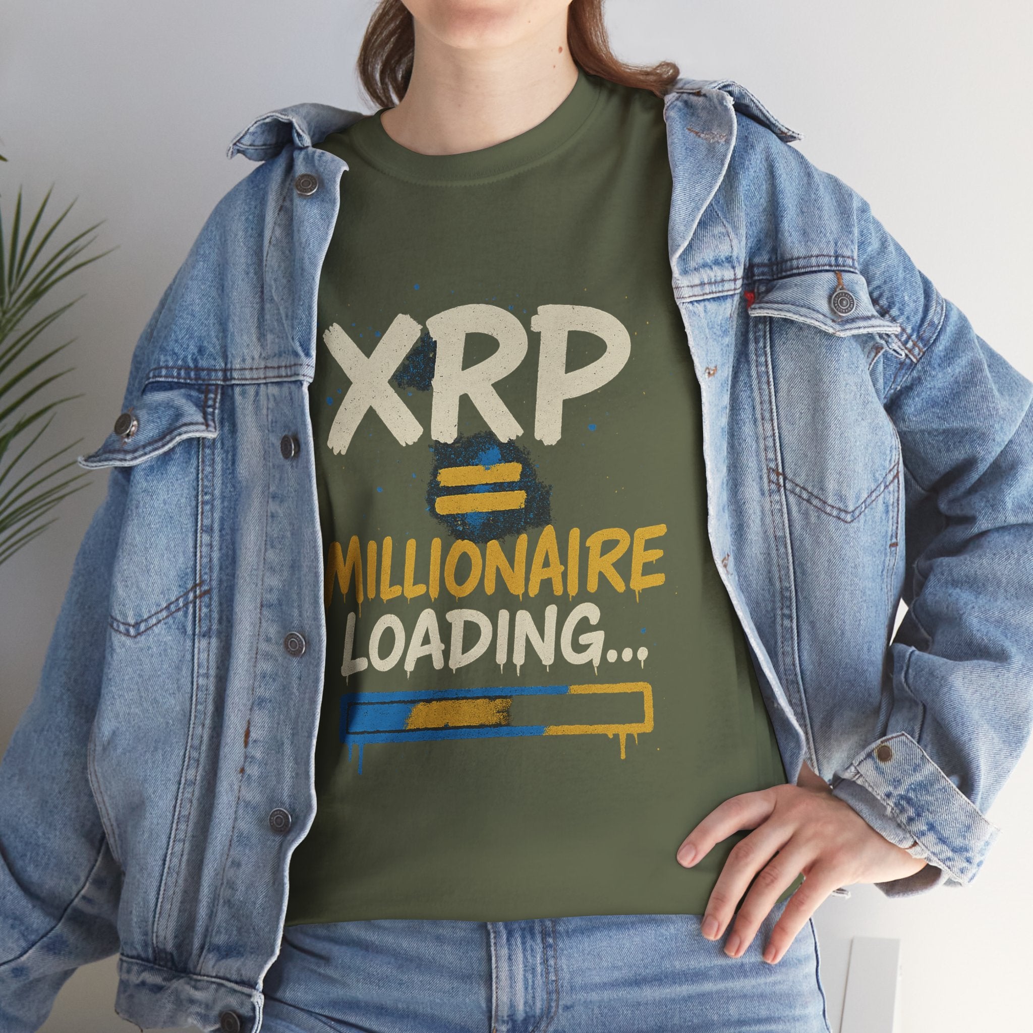 XRP Millionaire Loading T-Shirt — Crypto Investor Progress Tee