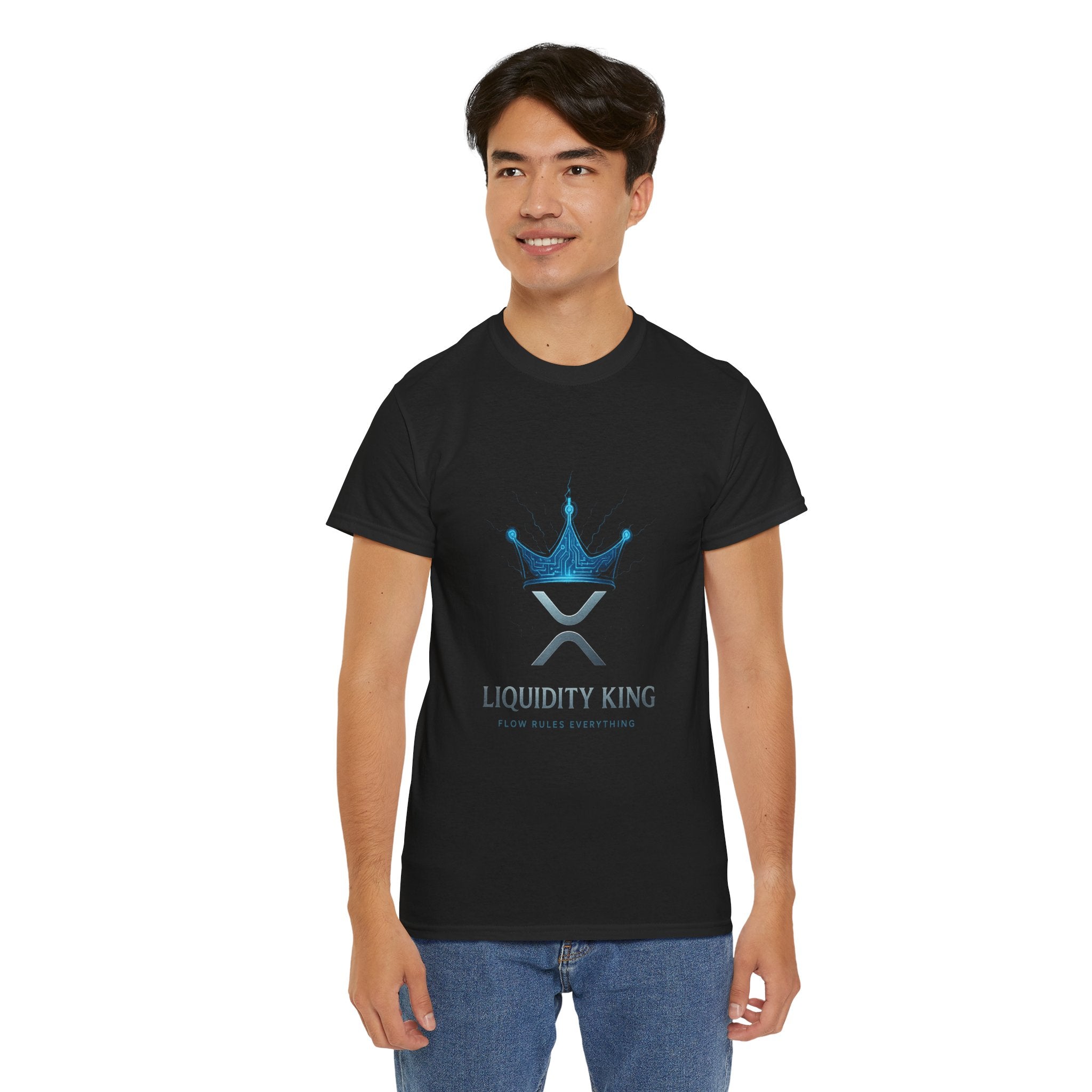 RIPPLE Liquidity King T-Shirt — Crypto XRP Crown Tee