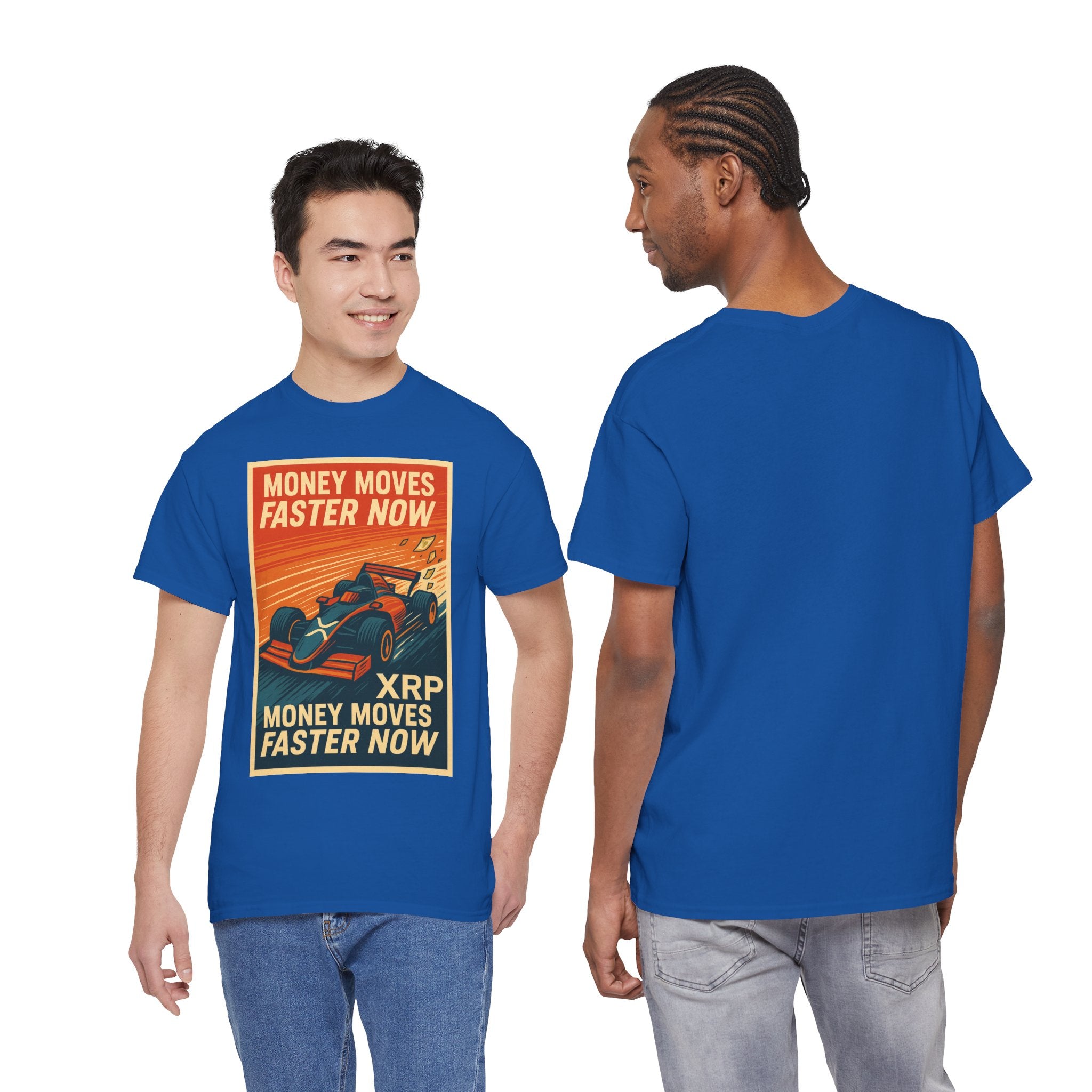 XRP 'Money Moves Faster Now' Racing Tee — Crypto Enthusiast T-Shirt