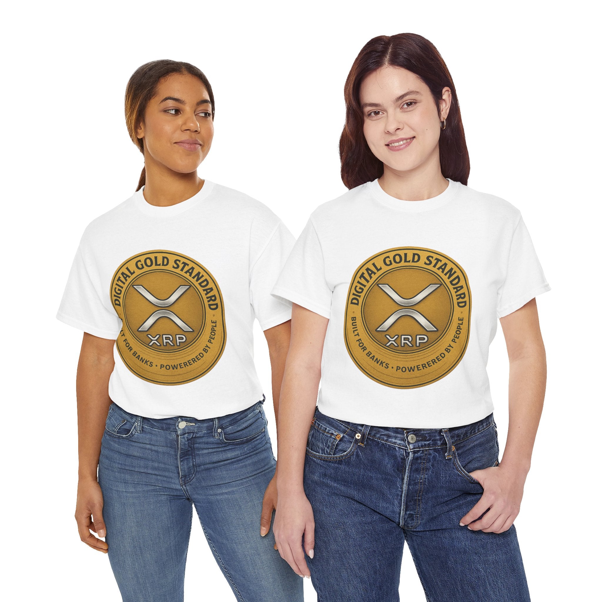 XRP Digital Gold Tee – Cryptocurrency Logo Shirt