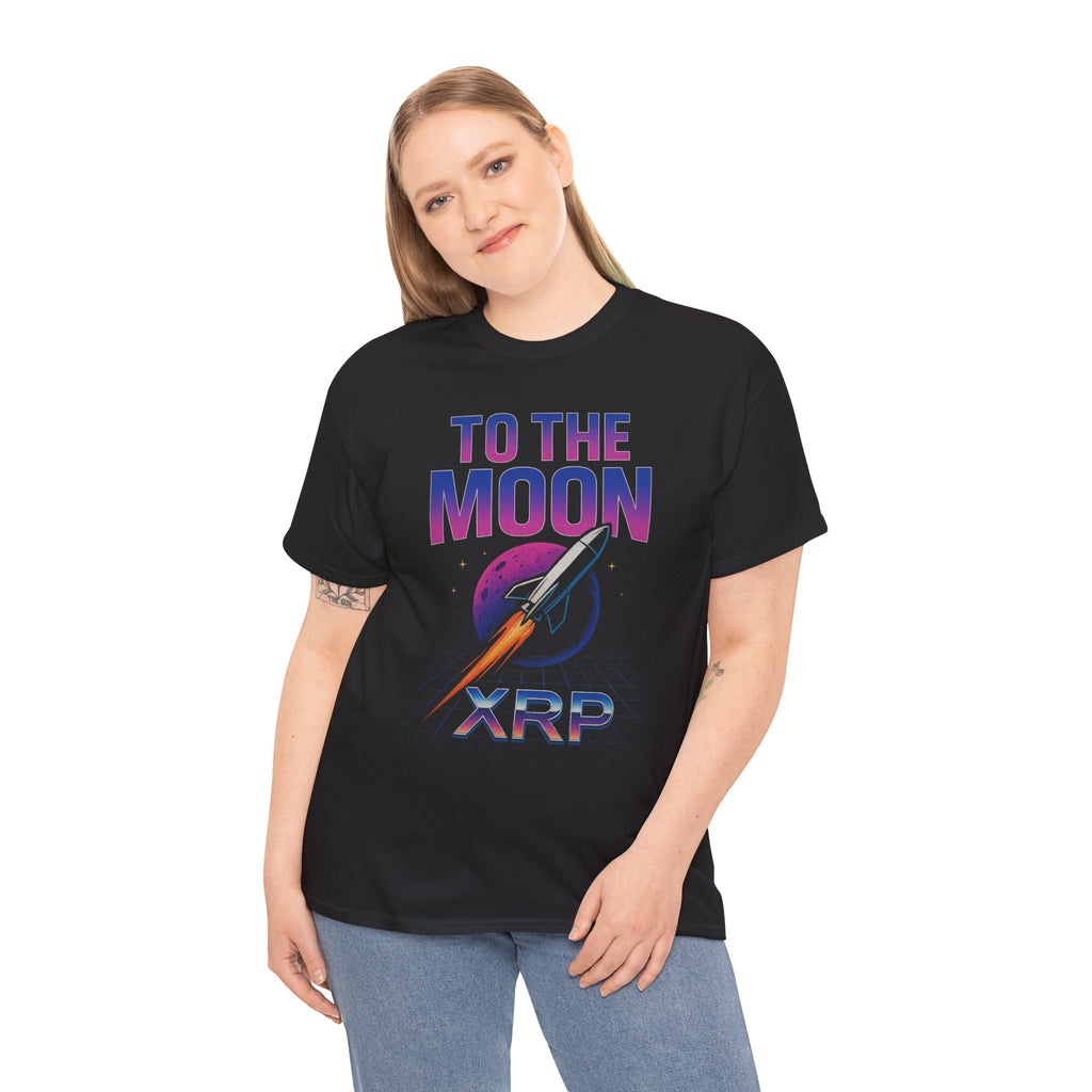 XRP 'To The Moon' T-Shirt — Crypto Investor Rocket Tee