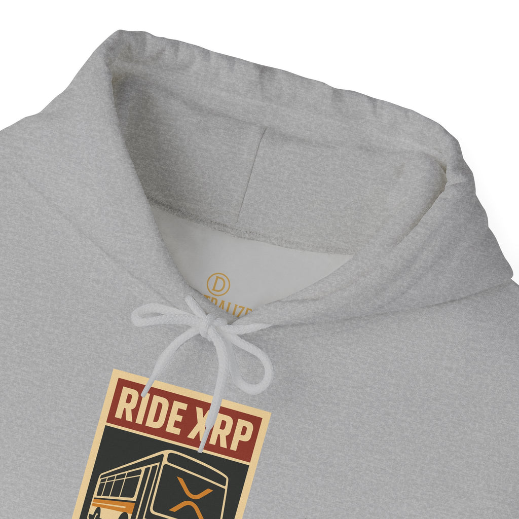 XRP Crypto Hoodie — "Ride XRP, Dump Swift" Retro Badge