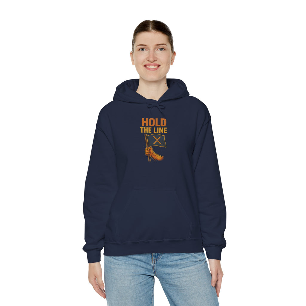 Hold The Line Hoodie — Flag & Fist Graphic Pullover