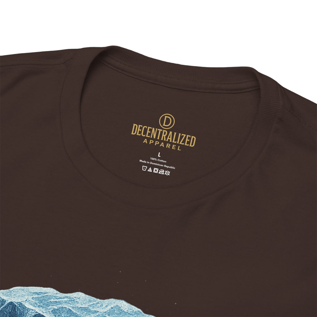 Cold Flow Ripple Logo T‑Shirt — 'Cold Flow: Built Different' Ice Cube Design