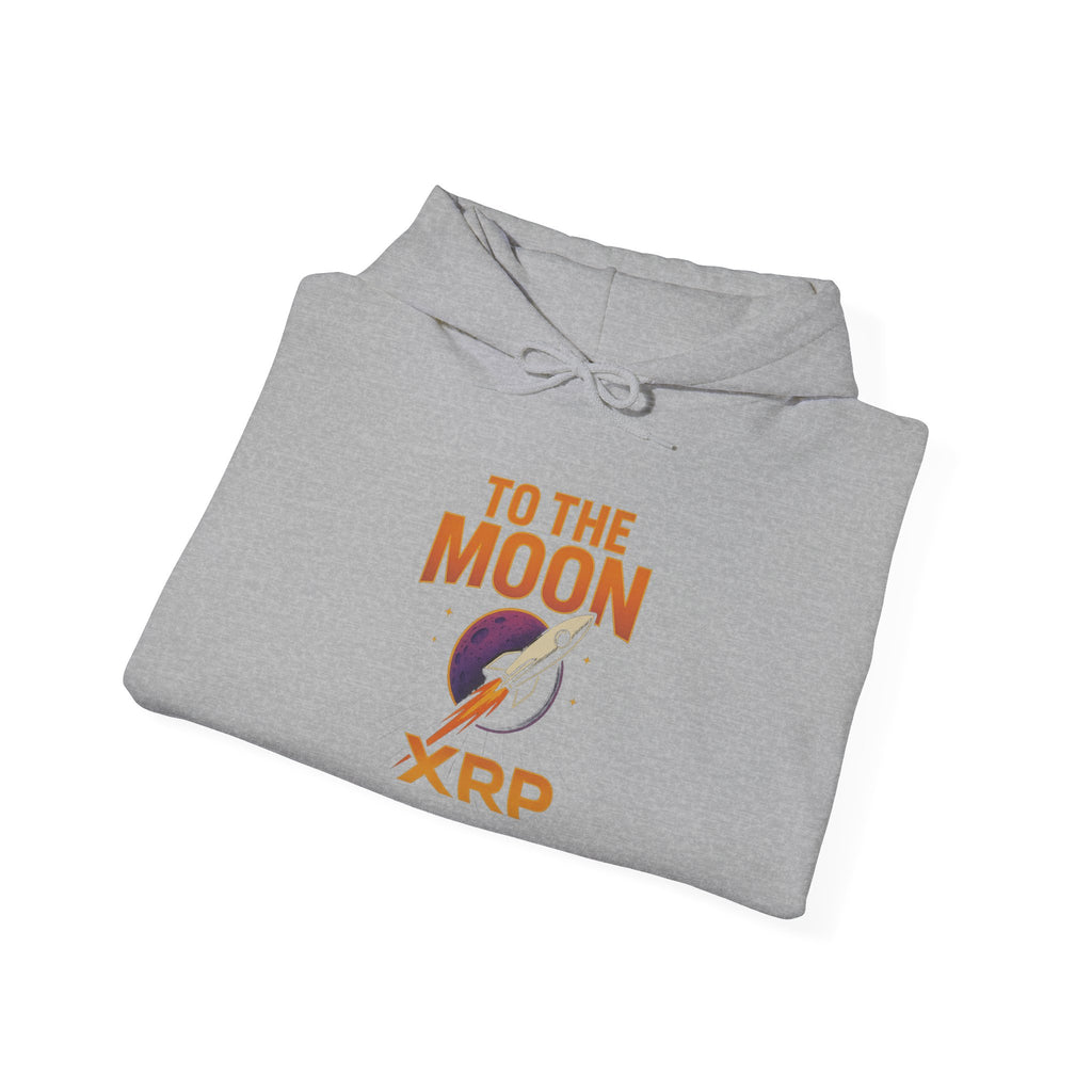 XRP To The Moon Hoodie — Crypto Investor Graphic Sweatshirt