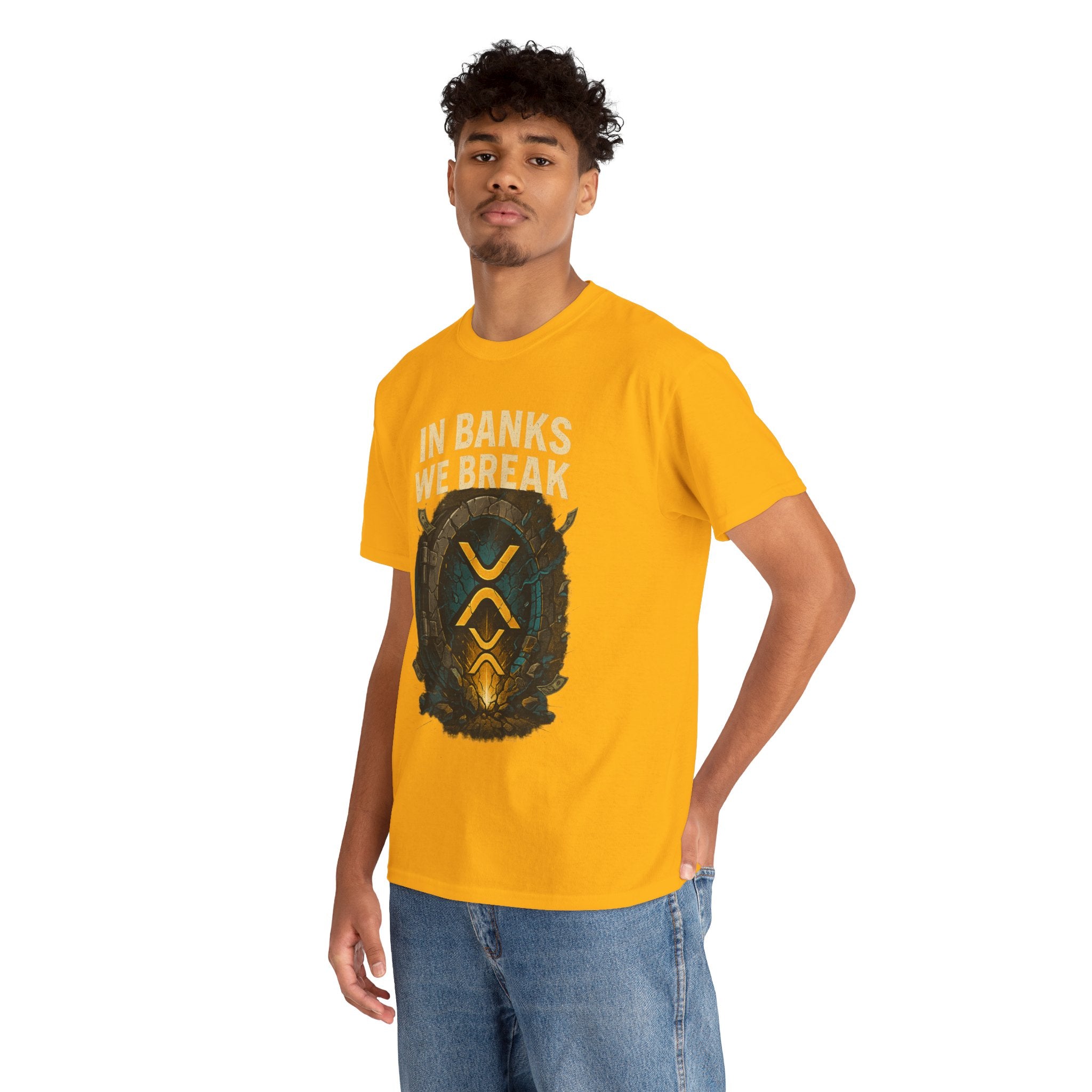 In Banks We Break XRP Crypto Graphic Tee