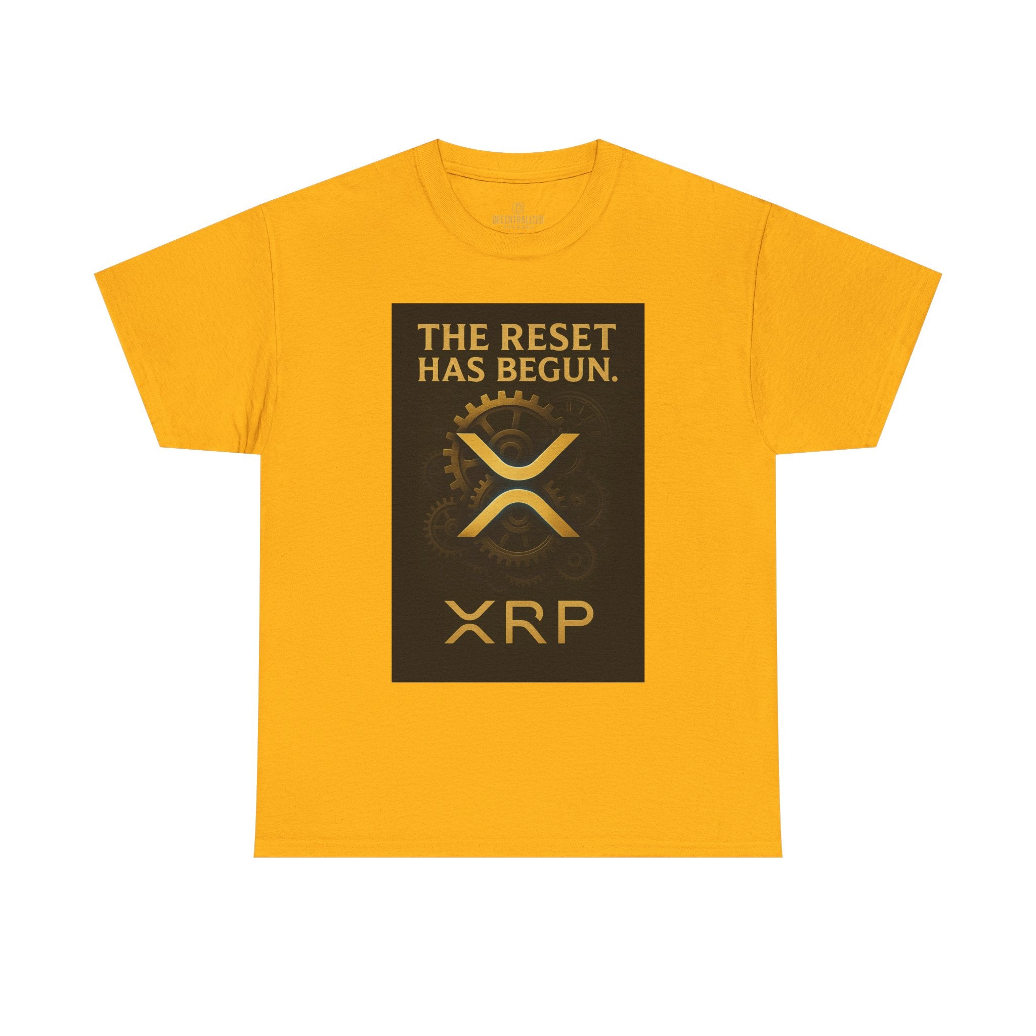 XRP Crypto Tee — "The Reset Has Begun" Bitcoin Alternative Shirt
