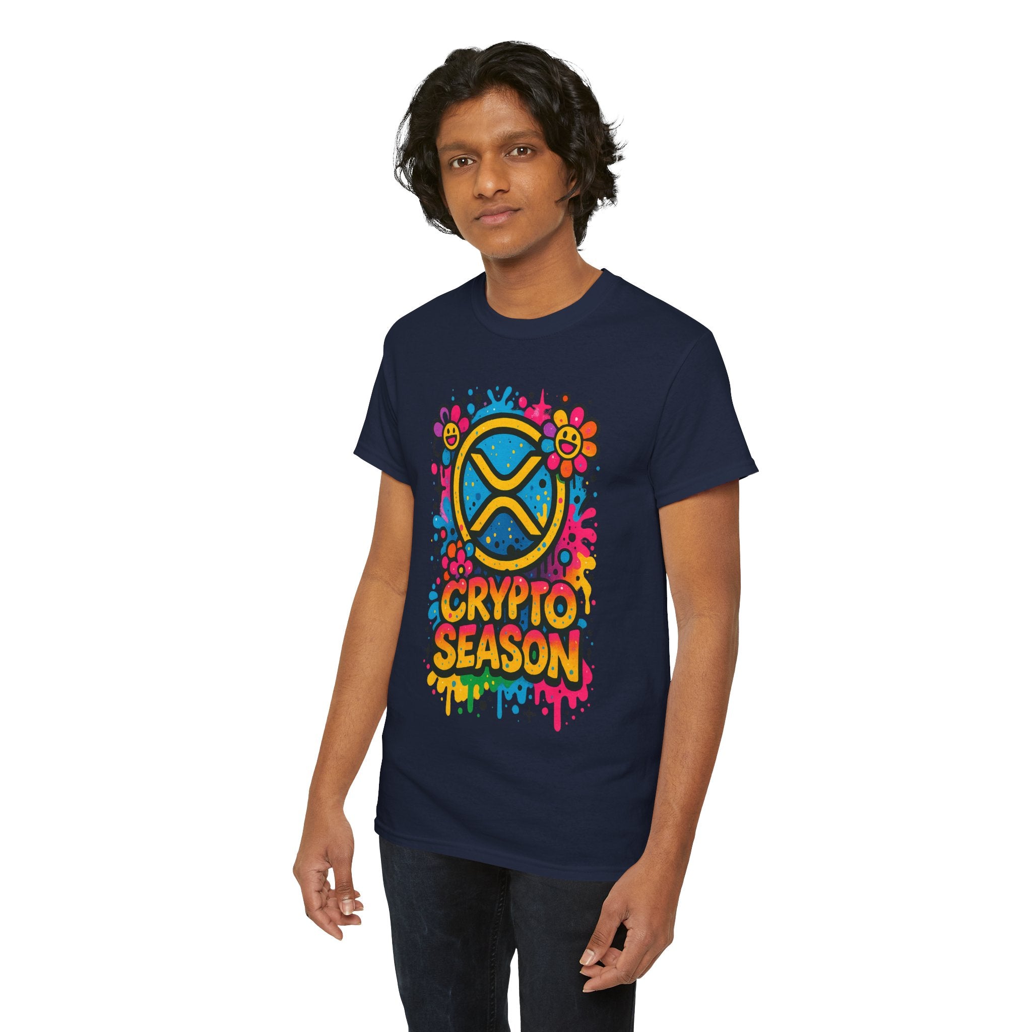 Crypto Season T-Shirt — Colorful Ripple XRP Logo Tee