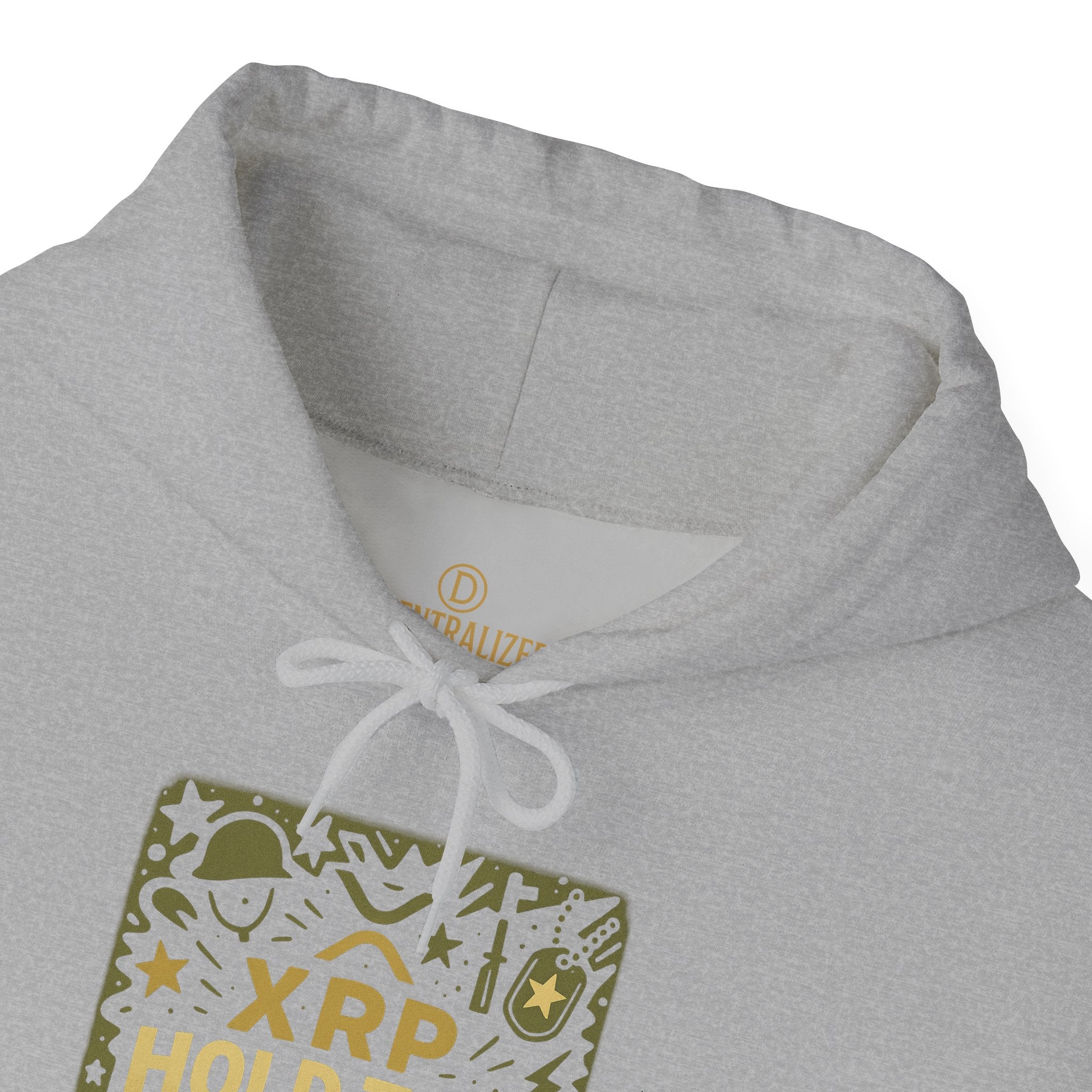 XRP Hold The Line Hoodie — Crypto Supporter Graphic Hooded Sweatshirt