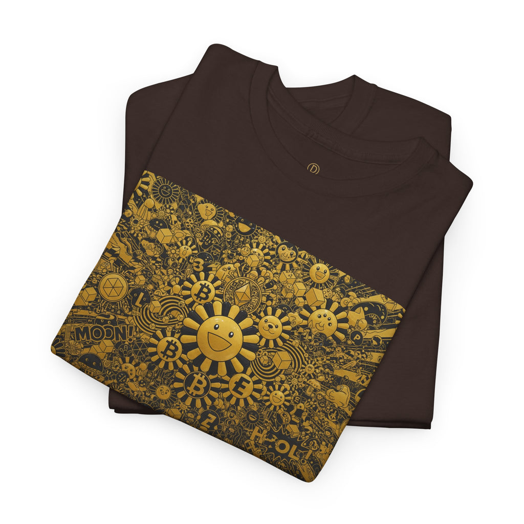 Sunflower Burst T‑Shirt — Golden Sunflower Pattern Tee