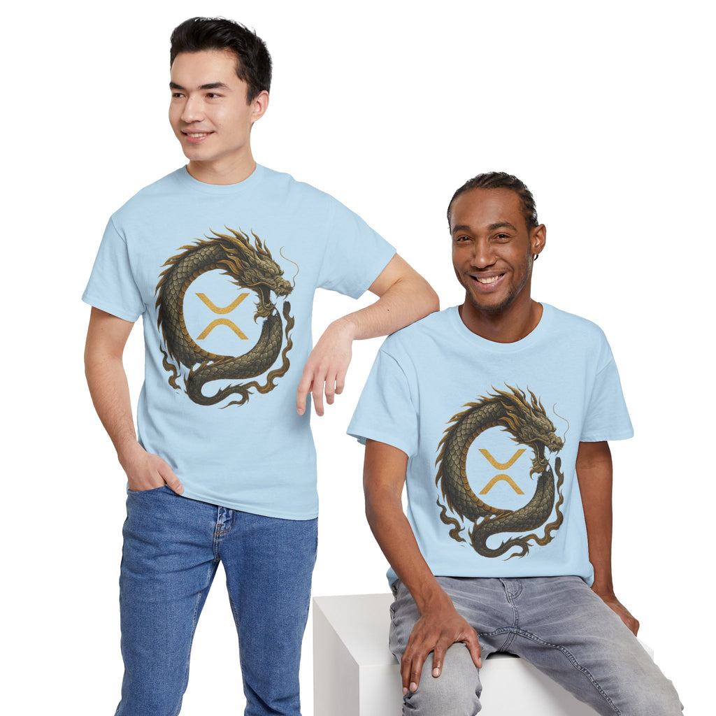 Dragon XRP Logo T-Shirt — Crypto XRP Circle Dragon Graphic Tee