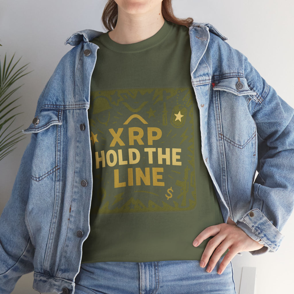 T-Shirt — XRP Hold The Line Crypto Graphic Tee
