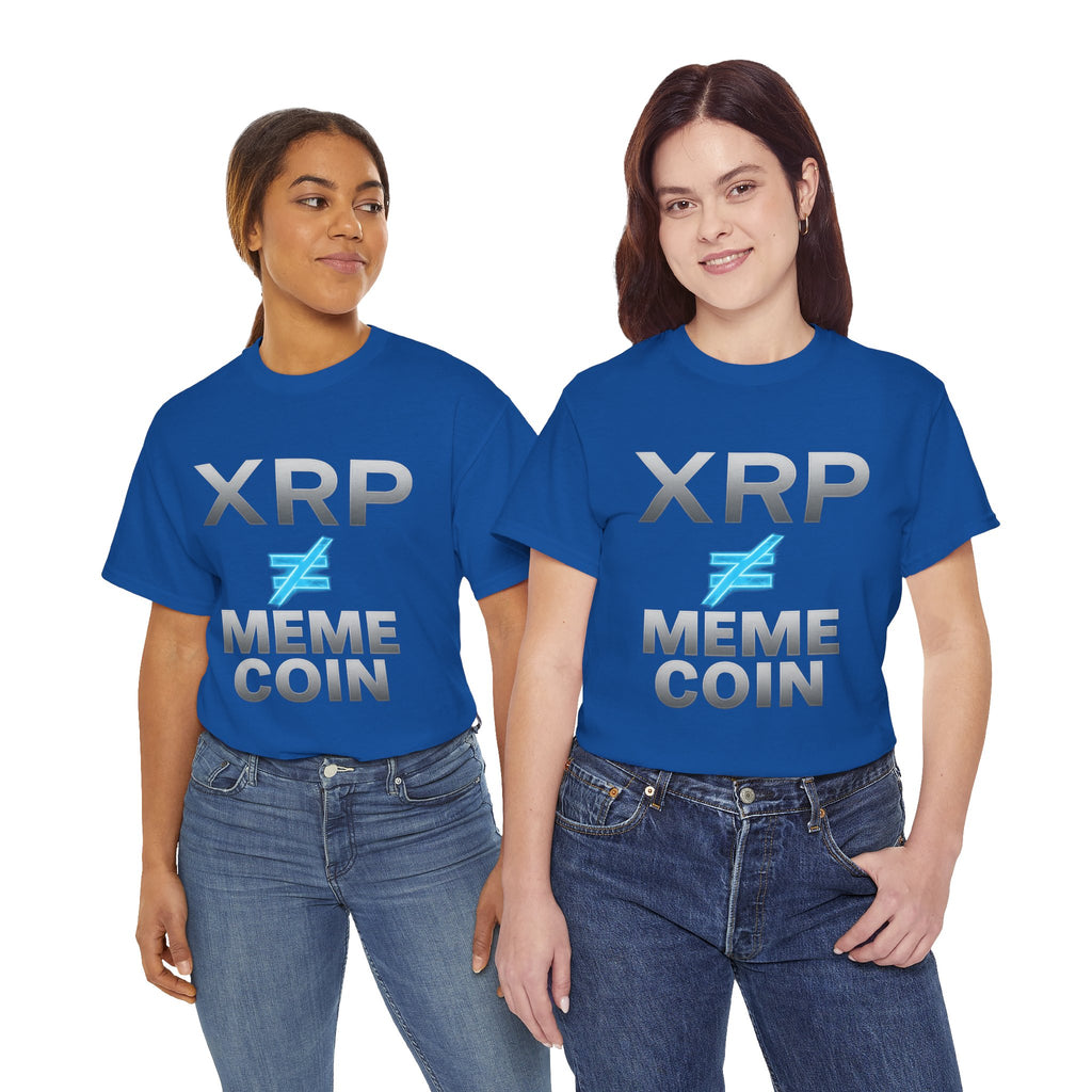 XRP ≠ Meme Coin T-Shirt — Crypto Investor Statement Tee