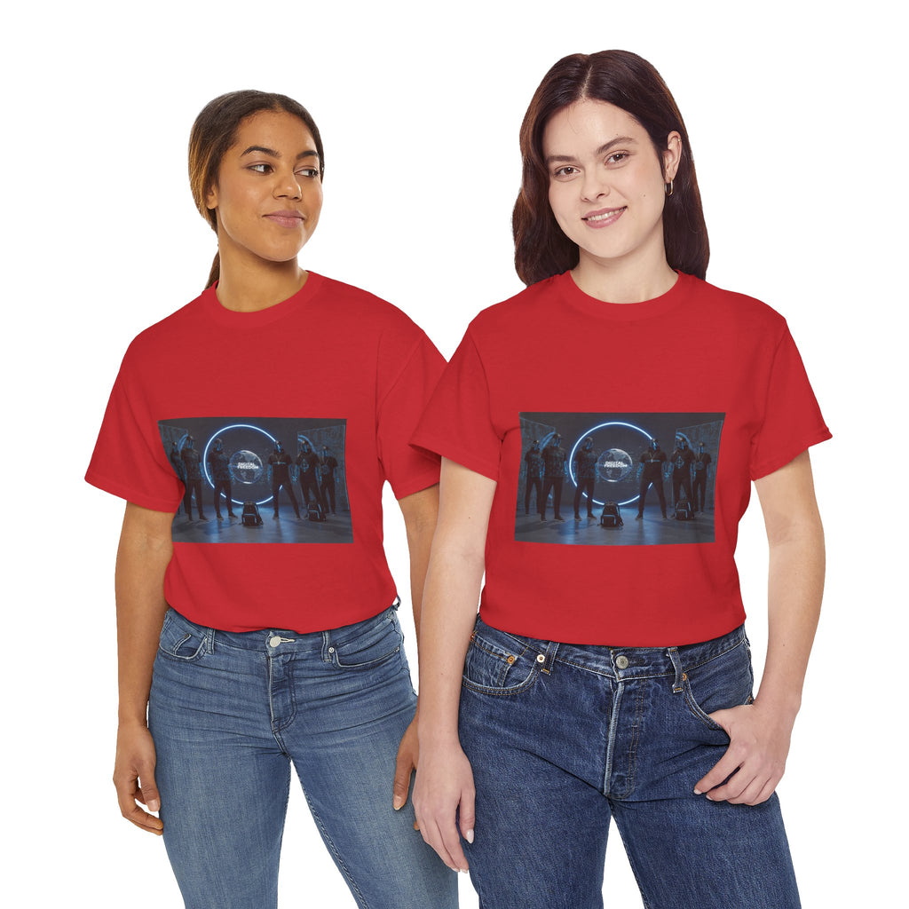 Sci‑Fi Portal Graphic Tee — Futuristic Neon Crew T-Shirt