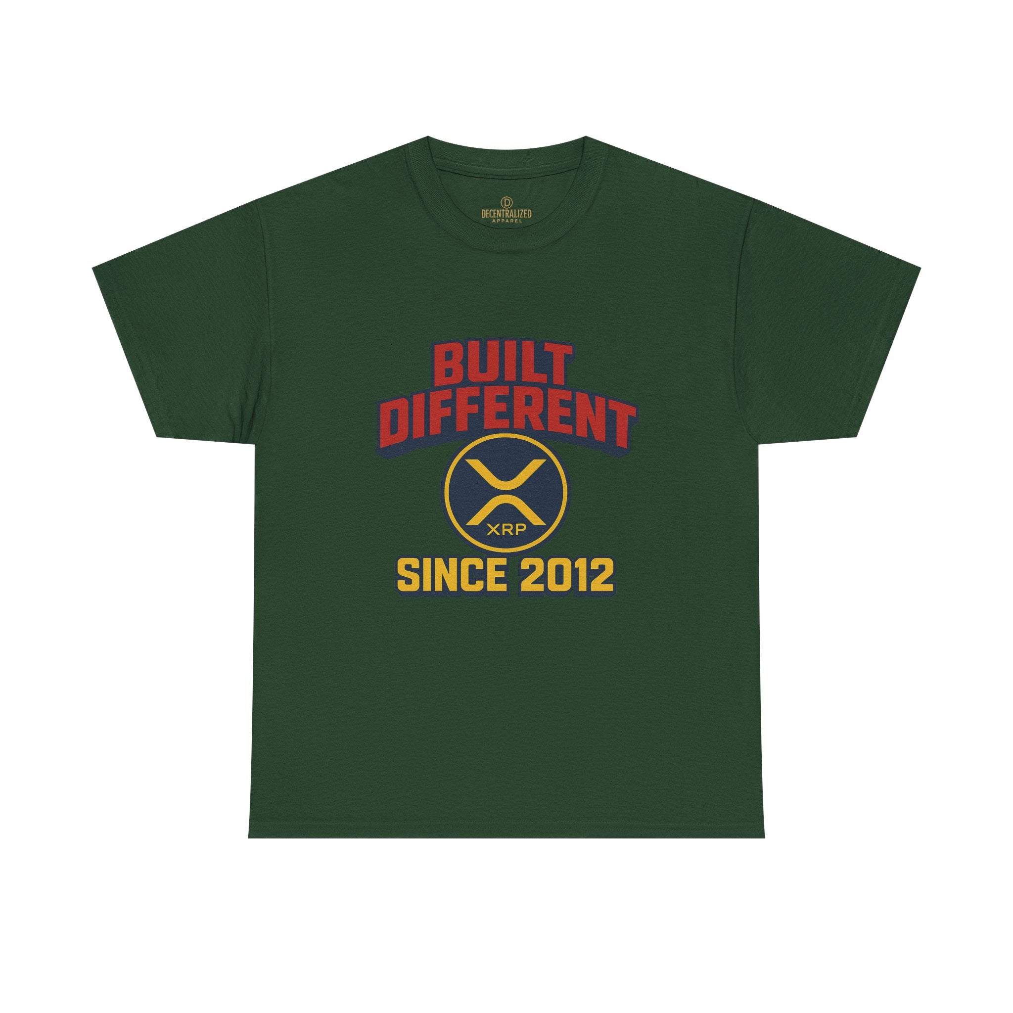 Built Different Since 2012 T-Shirt – Retro XRP Logo Tee