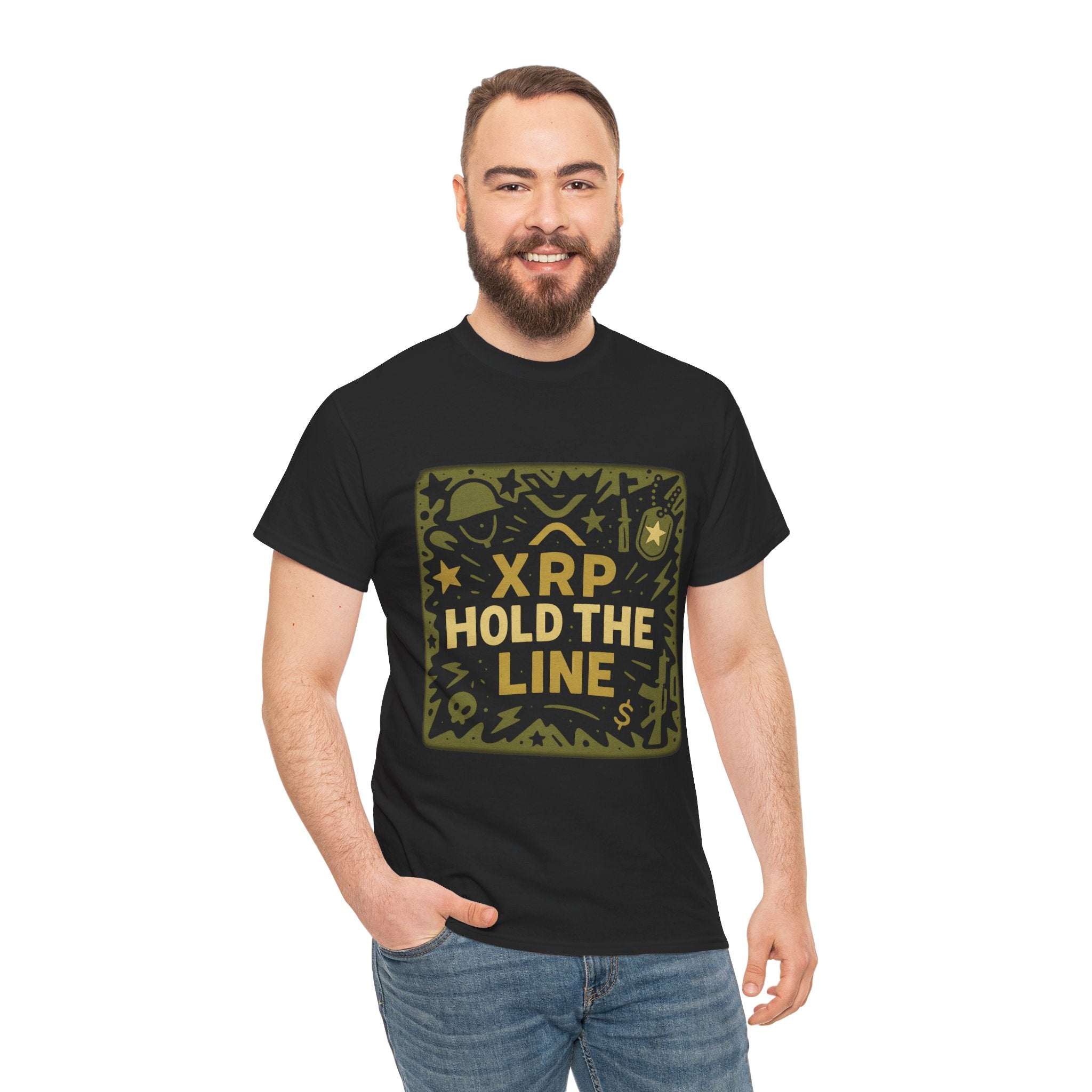 T-Shirt — XRP Hold The Line Crypto Graphic Tee