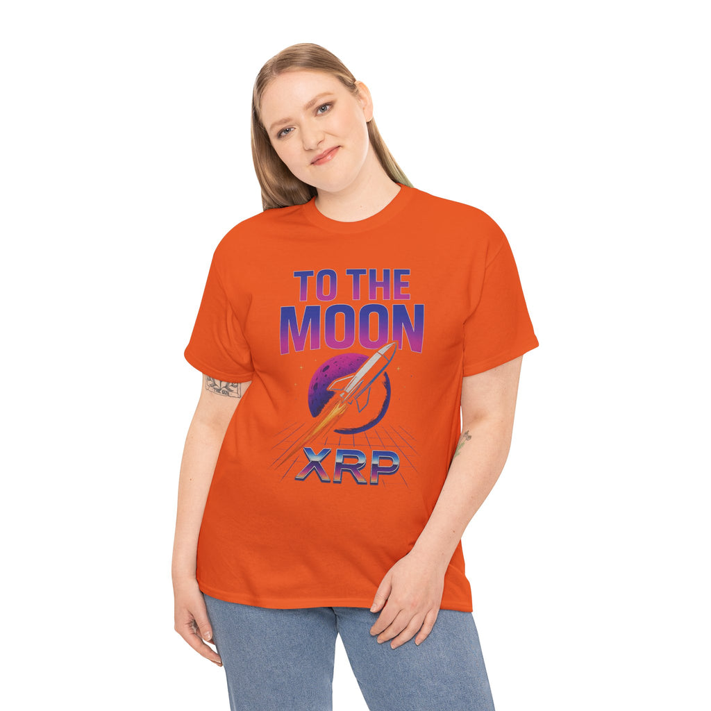 XRP 'To The Moon' T-Shirt — Crypto Investor Rocket Tee