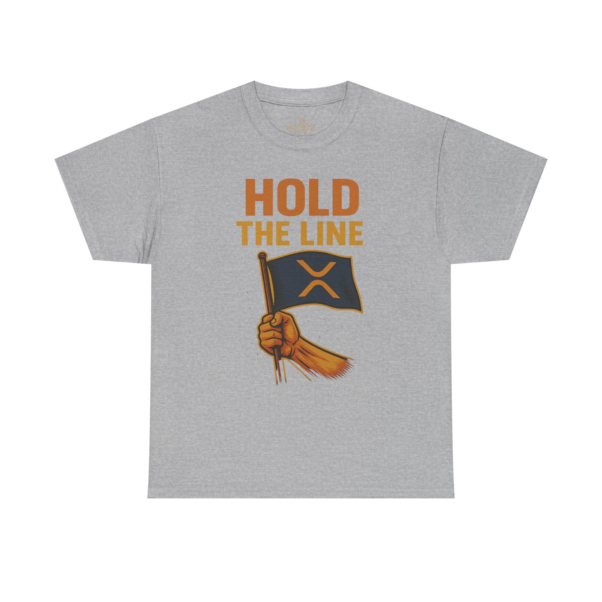 Hold The Line Tee — Bold Flag Graphic Cryptocurrency XRP Shirt