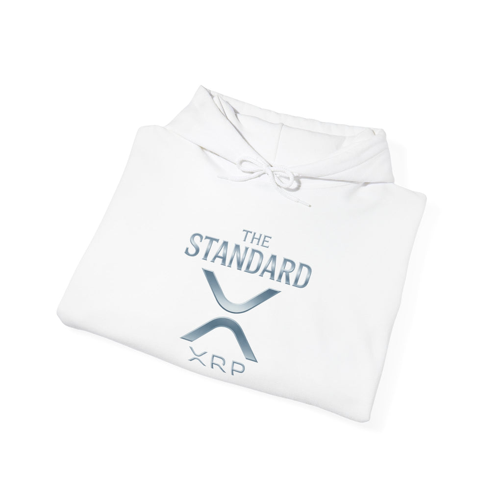 XRP 'The Standard' Logo Hoodie — Crypto Casual Pullover