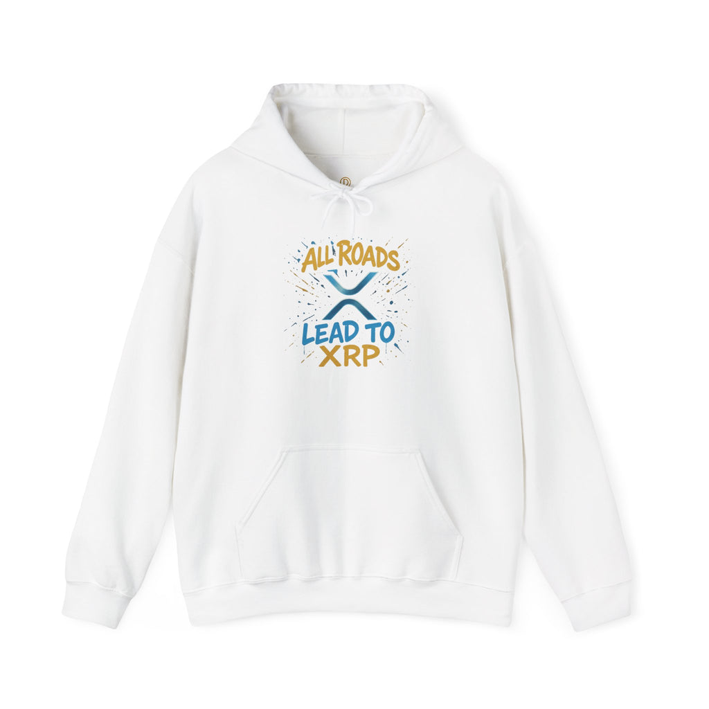 All Roads Lead to XRP Hoodie – Crypto Investor Pullover