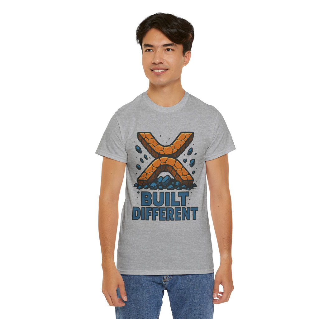 Built Different T-Shirt — Rugged Crypto X Design Tee