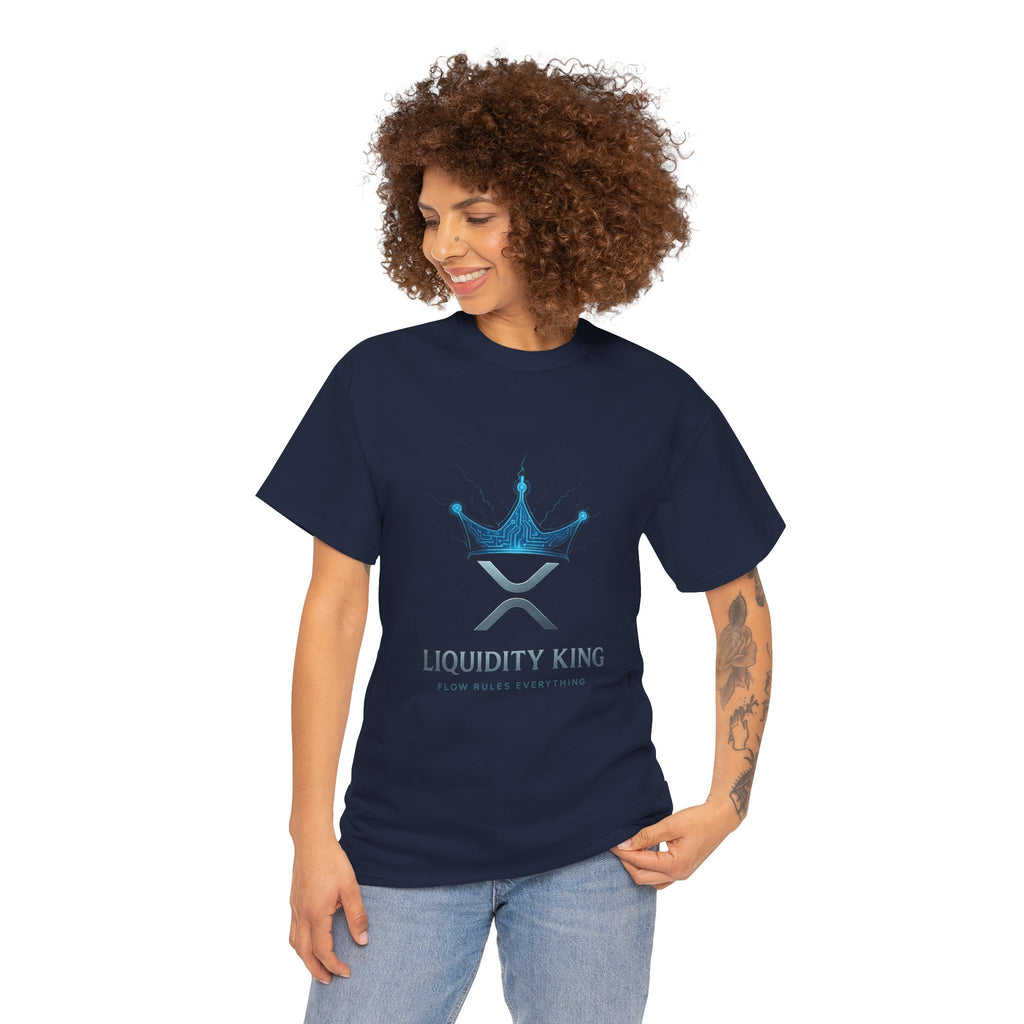 RIPPLE Liquidity King T-Shirt — Crypto XRP Crown Tee