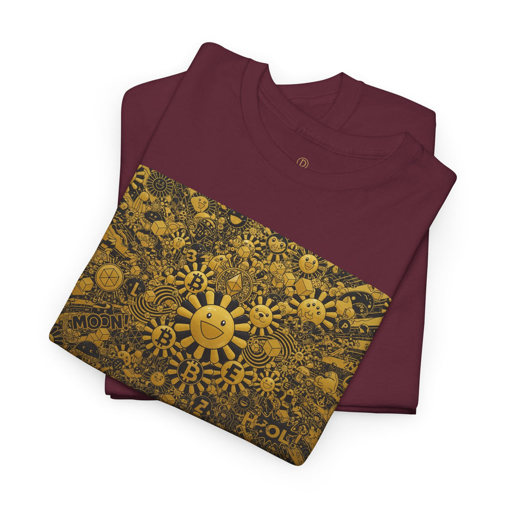 Sunflower Burst T‑Shirt — Golden Sunflower Pattern Tee
