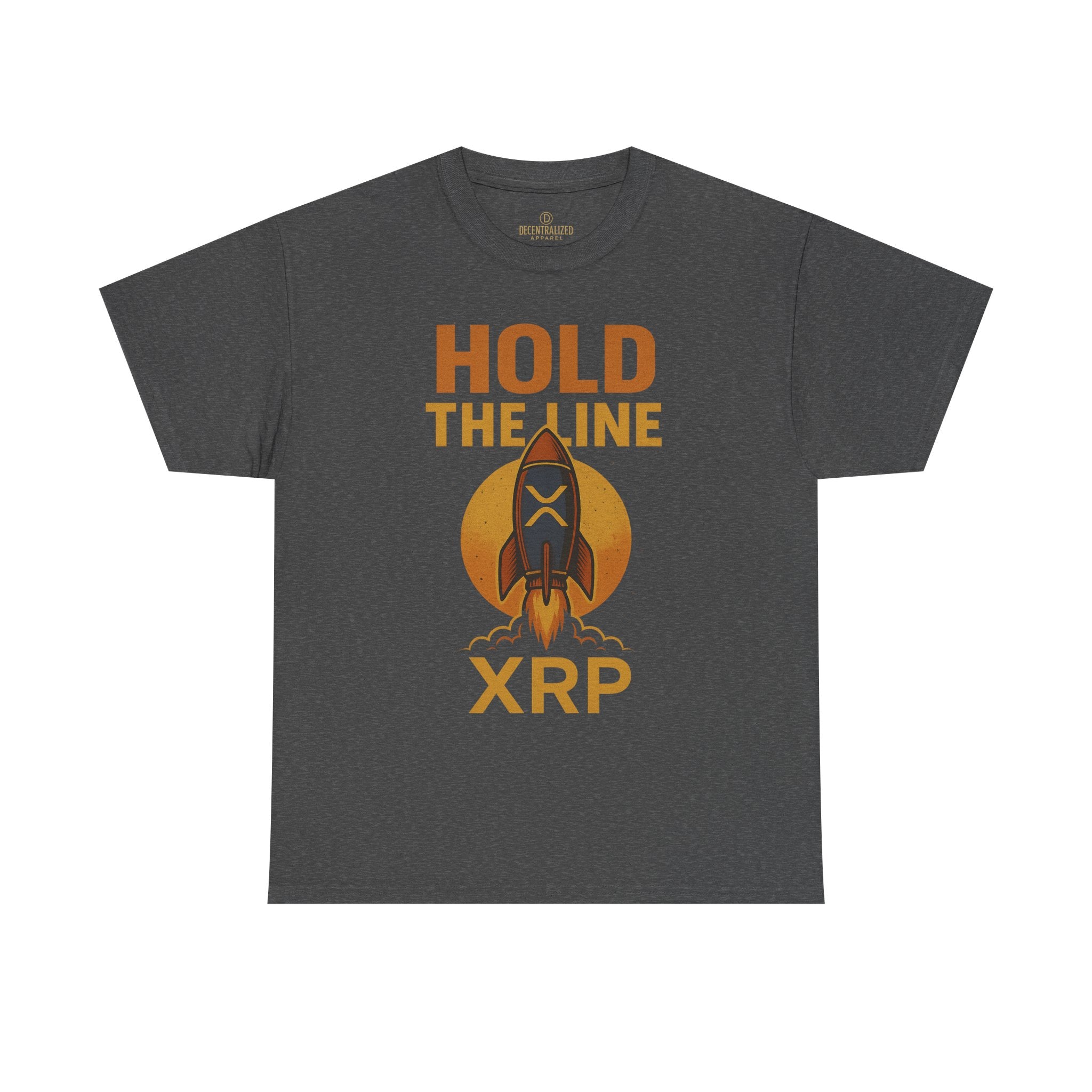 XRP Hold The Line Rocket Tee — Crypto Investor T‑Shirt