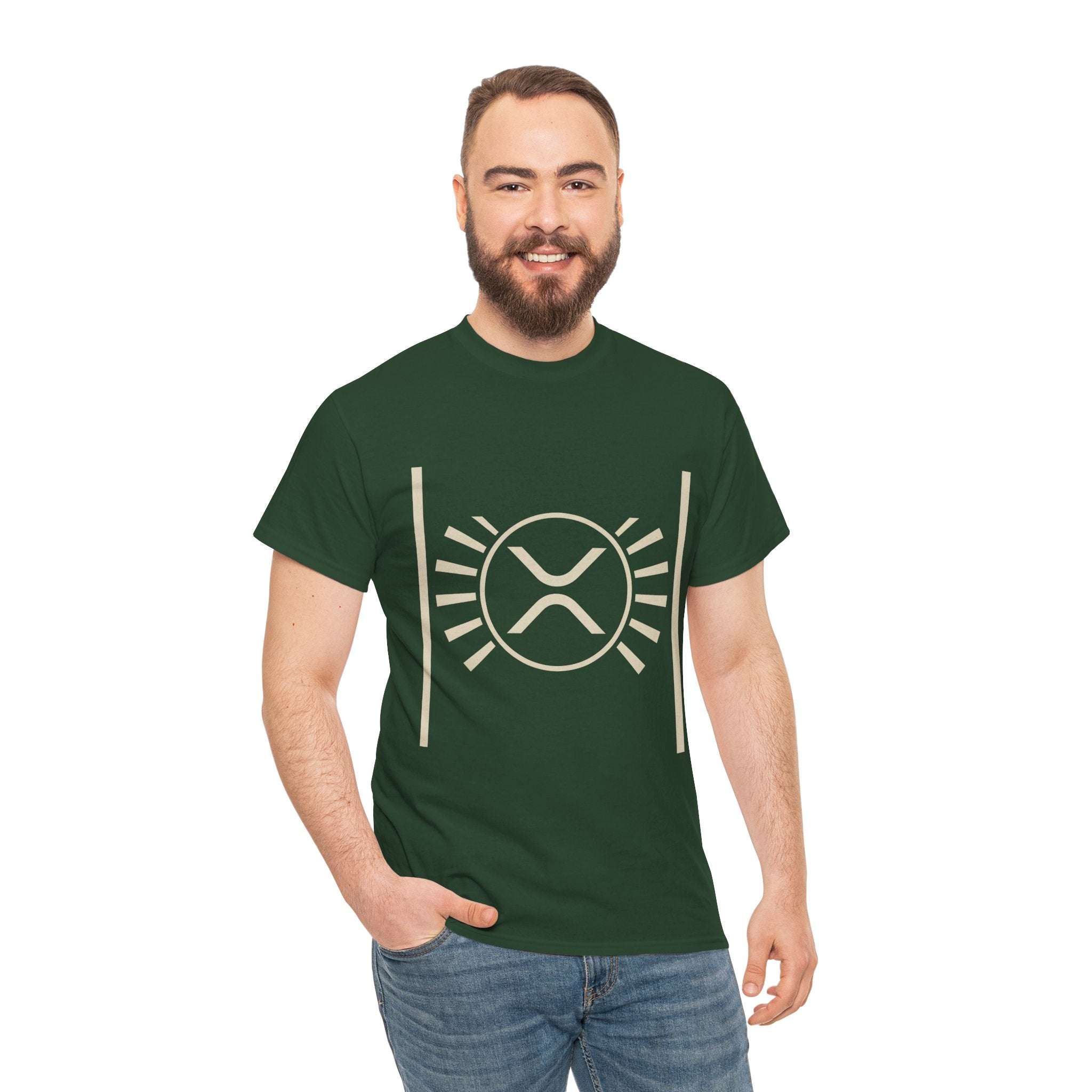 XRP Sun Logo T‑Shirt — Minimal Crypto Ripple Tee