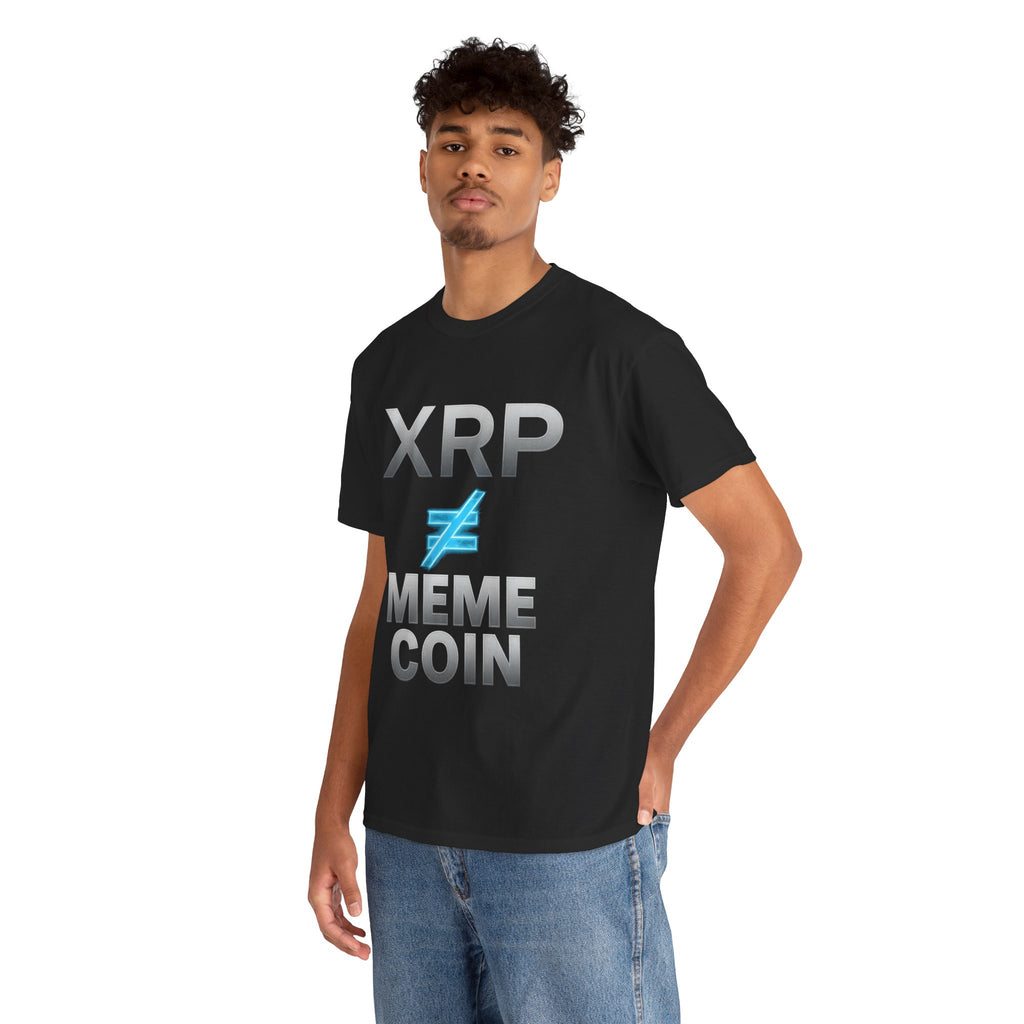 XRP ≠ Meme Coin T-Shirt — Crypto Investor Statement Tee