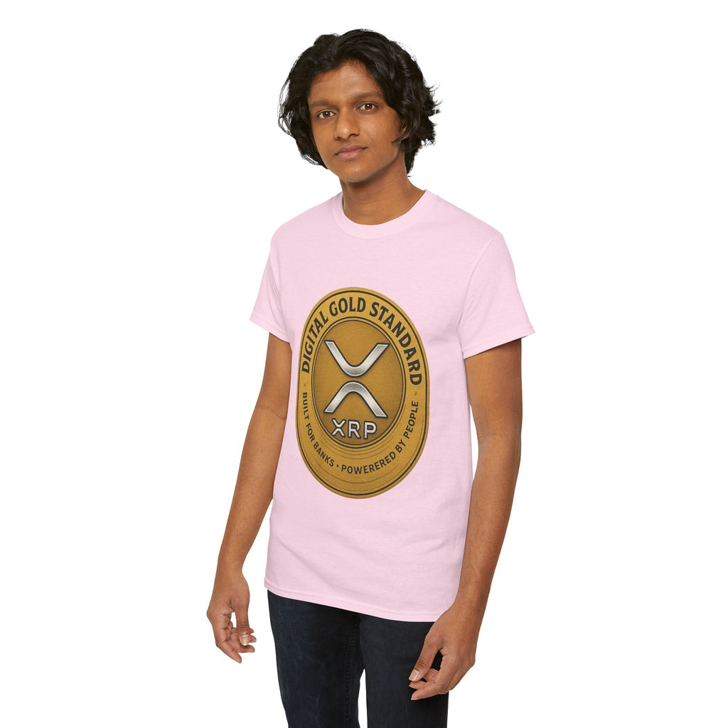 XRP Digital Gold Tee – Cryptocurrency Logo Shirt
