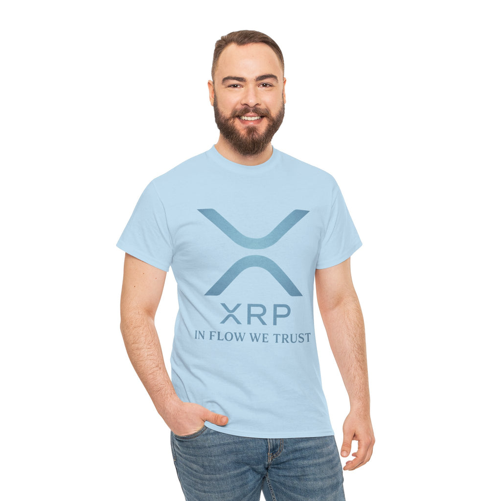 XRP Crypto Tee — "In Flow We Trust" Ripple Logo T-Shirt