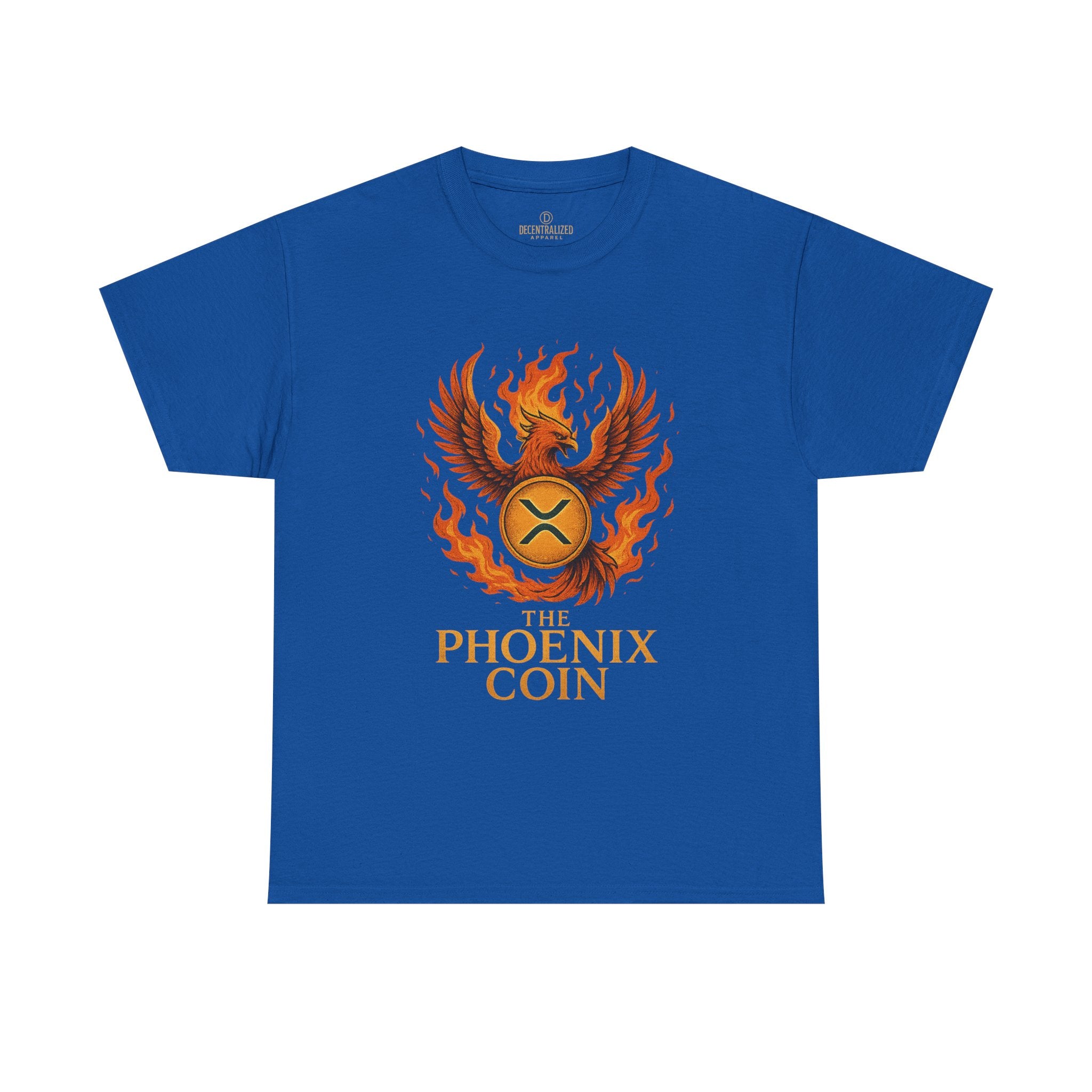 Phoenix Coin T‑Shirt — Fiery Phoenix Crypto Logo Tee