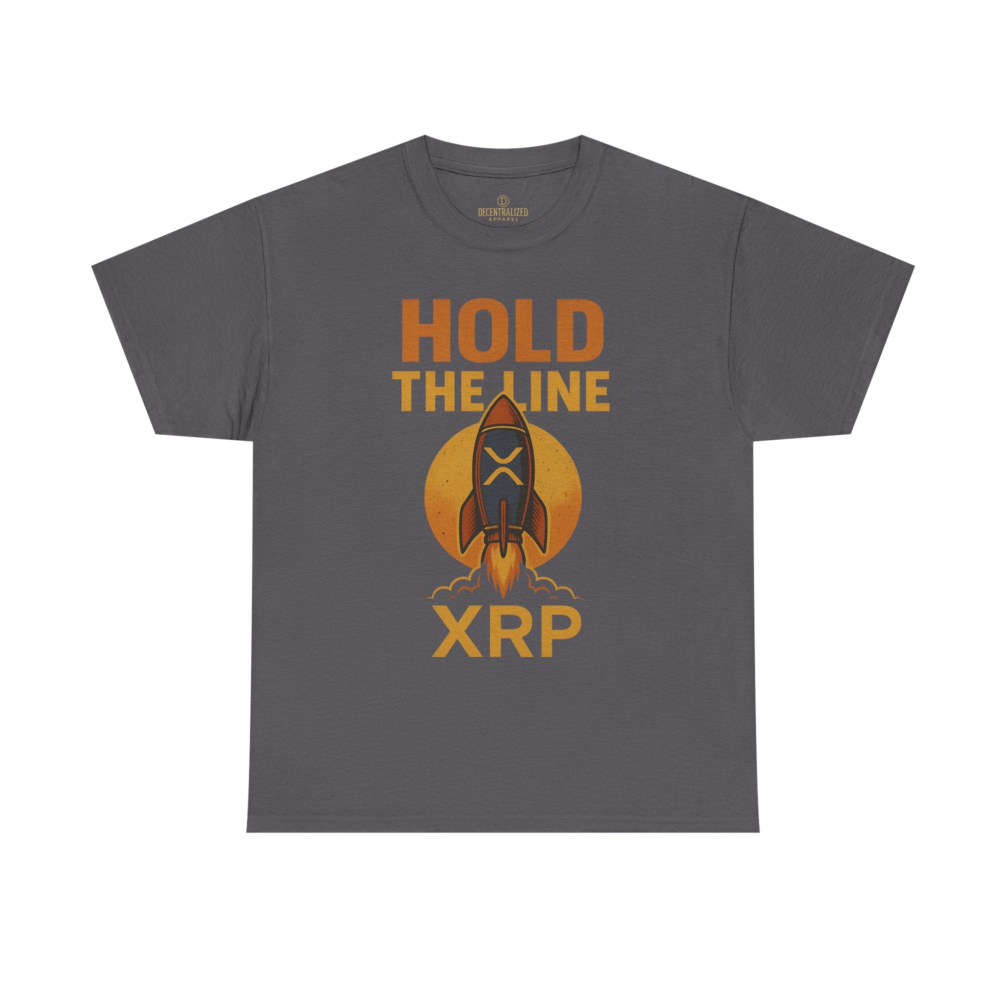 XRP Hold The Line Rocket Tee — Crypto Investor T‑Shirt