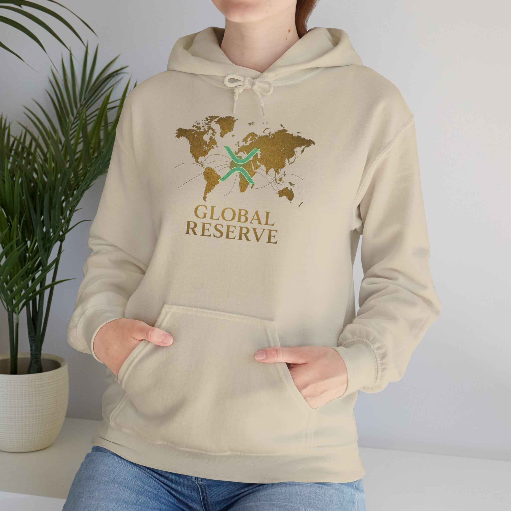 Global Reserve Hoodie — World Map Logo Pullover