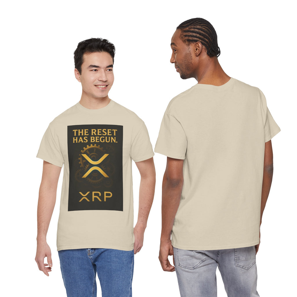 XRP Crypto Tee — "The Reset Has Begun" Bitcoin Alternative Shirt