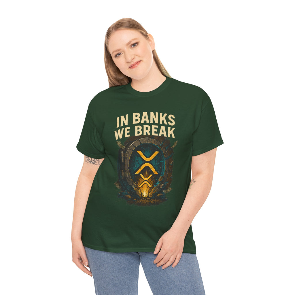 In Banks We Break XRP Crypto Graphic Tee
