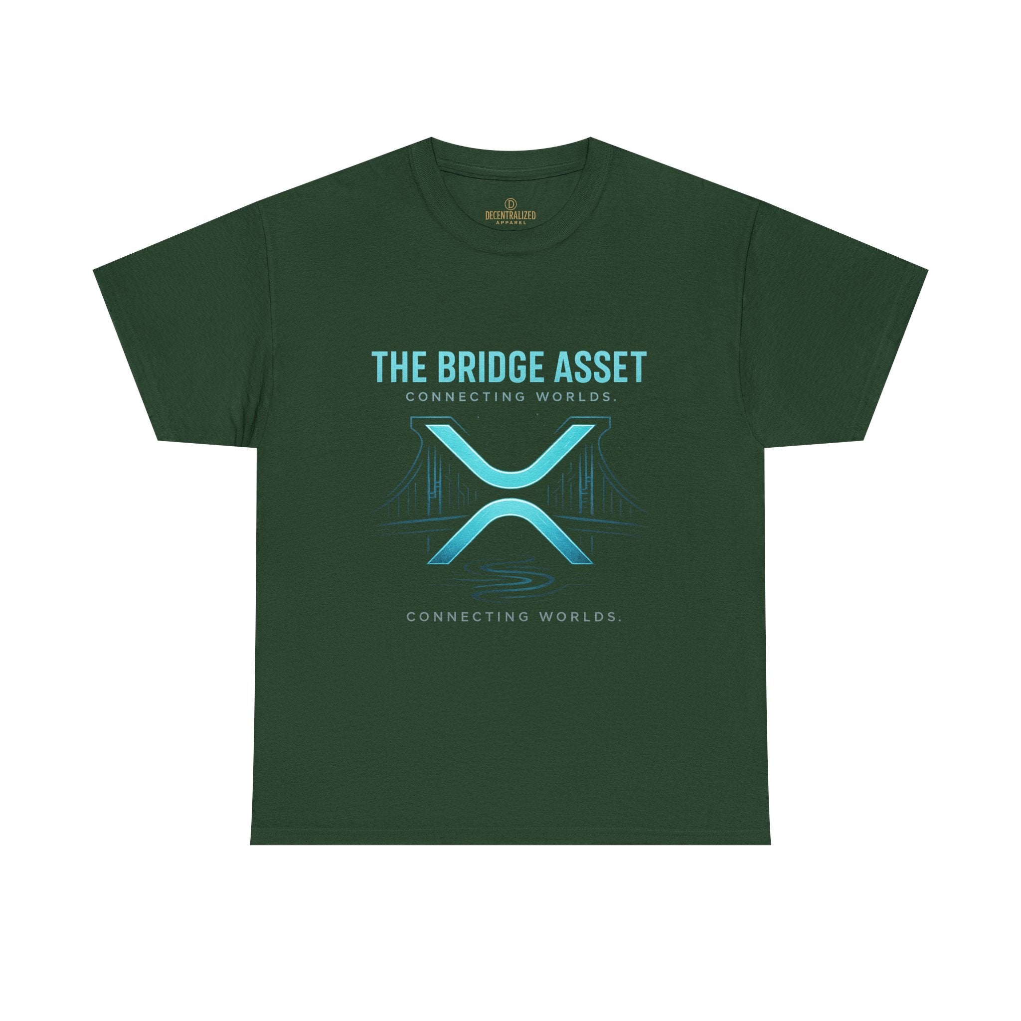 The Bridge Asset Tee – 'Connecting Worlds' Crypto Ripple X Logo T-Shirt