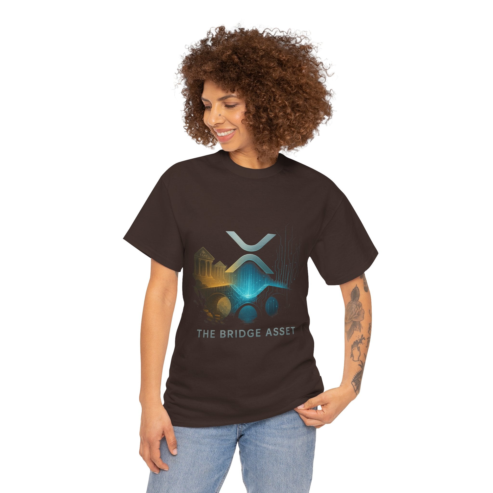Ripple XRP Crypto Tee — 'The Bridge Asset' Logo T-Shirt