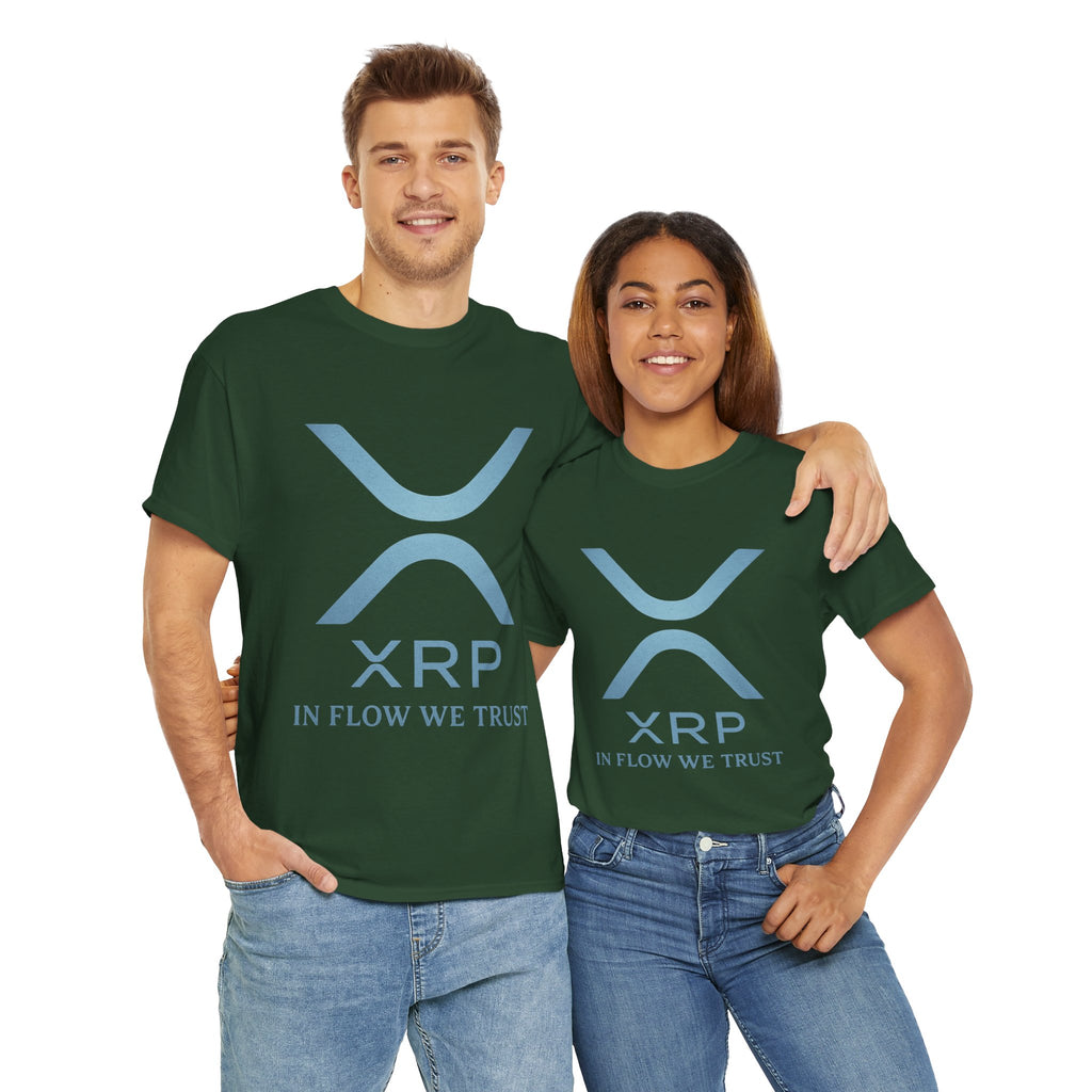 XRP Crypto Tee — "In Flow We Trust" Ripple Logo T-Shirt
