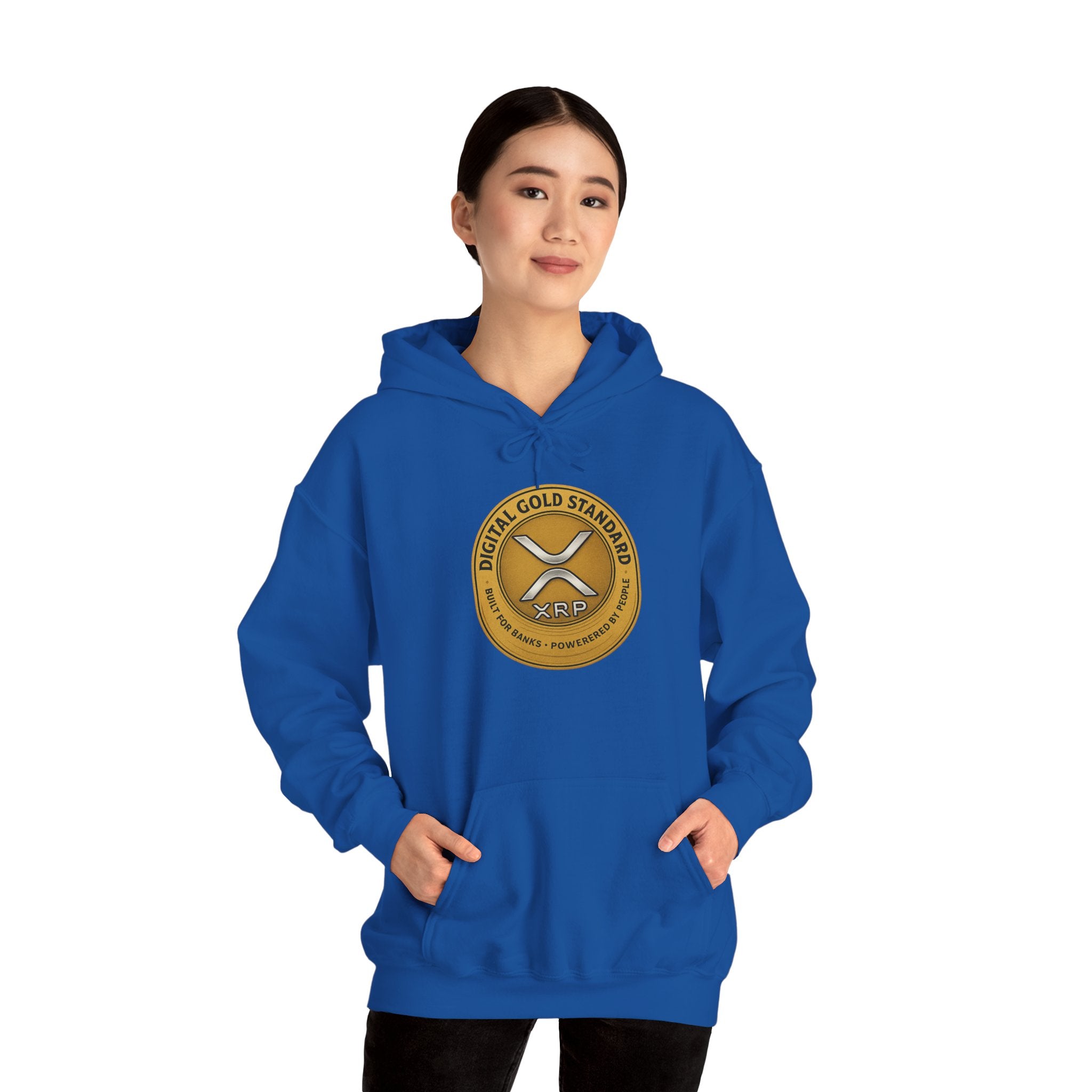Crypto Coin Logo Hoodie — Digital Gold Standard XRP Emblem