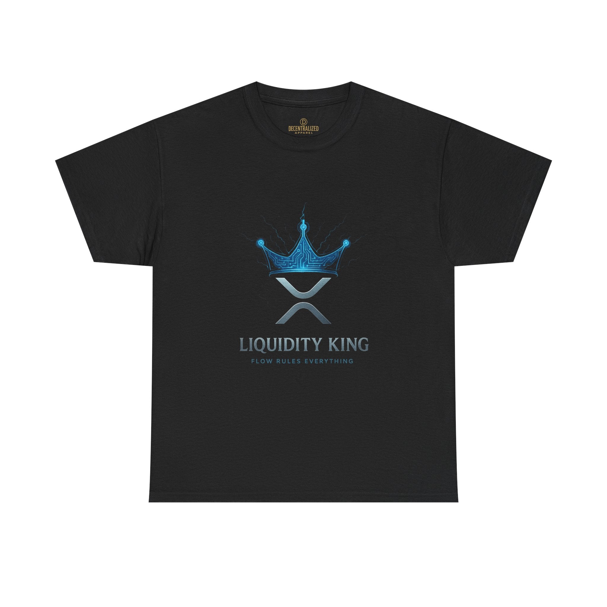 RIPPLE Liquidity King T-Shirt — Crypto XRP Crown Tee
