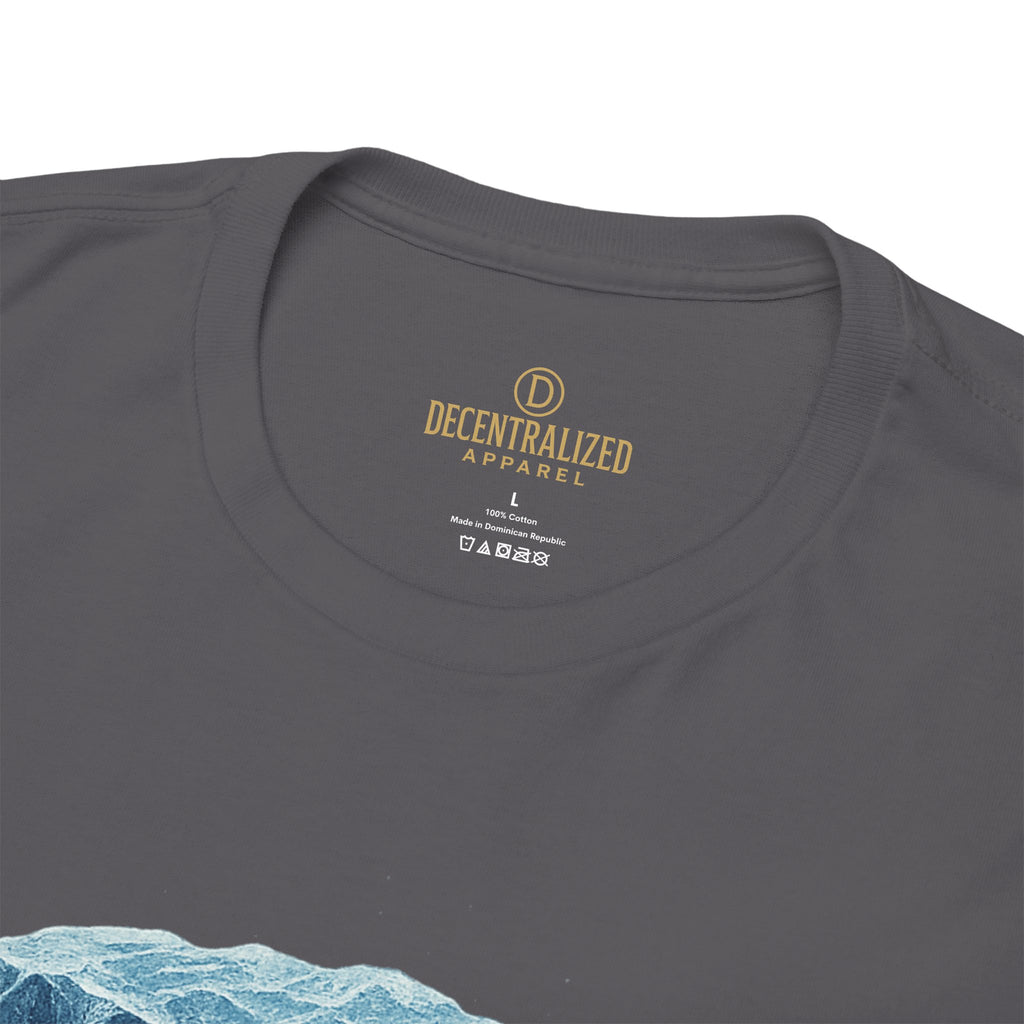 Cold Flow Ripple Logo T‑Shirt — 'Cold Flow: Built Different' Ice Cube Design