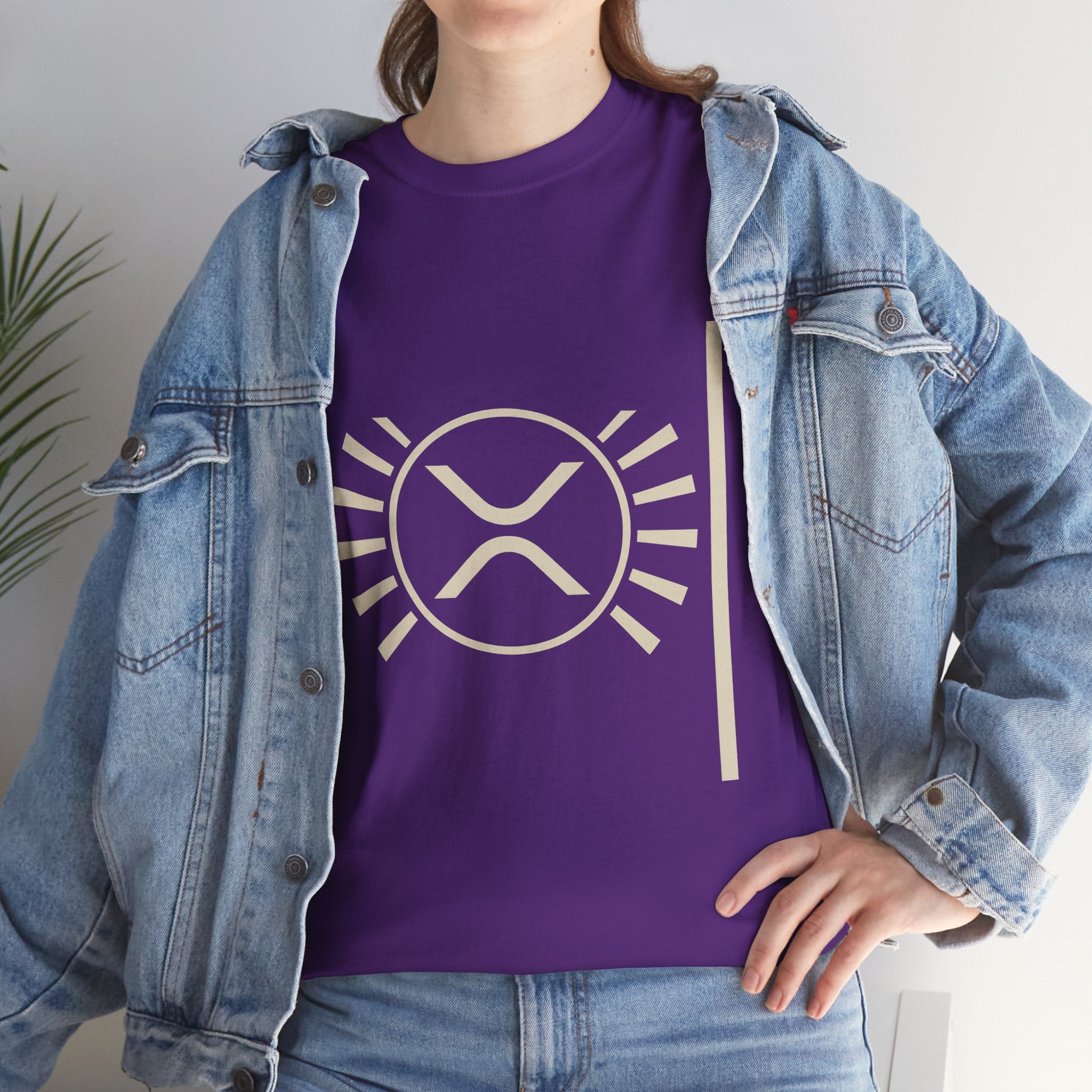 XRP Sun Logo T‑Shirt — Minimal Crypto Ripple Tee