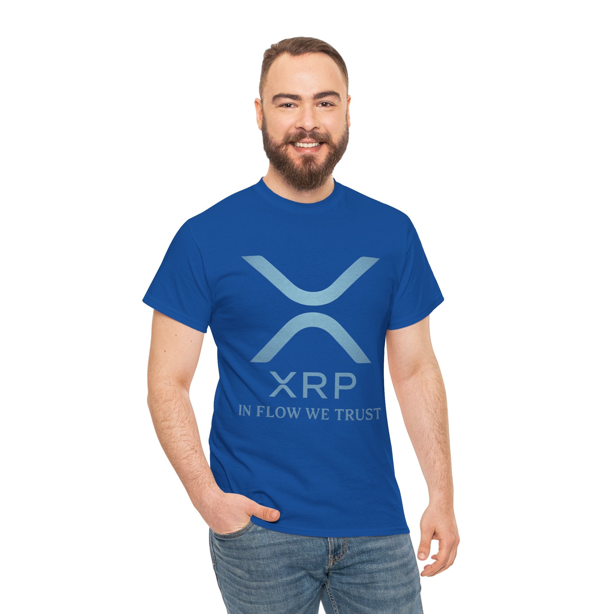XRP Crypto Tee — "In Flow We Trust" Ripple Logo T-Shirt