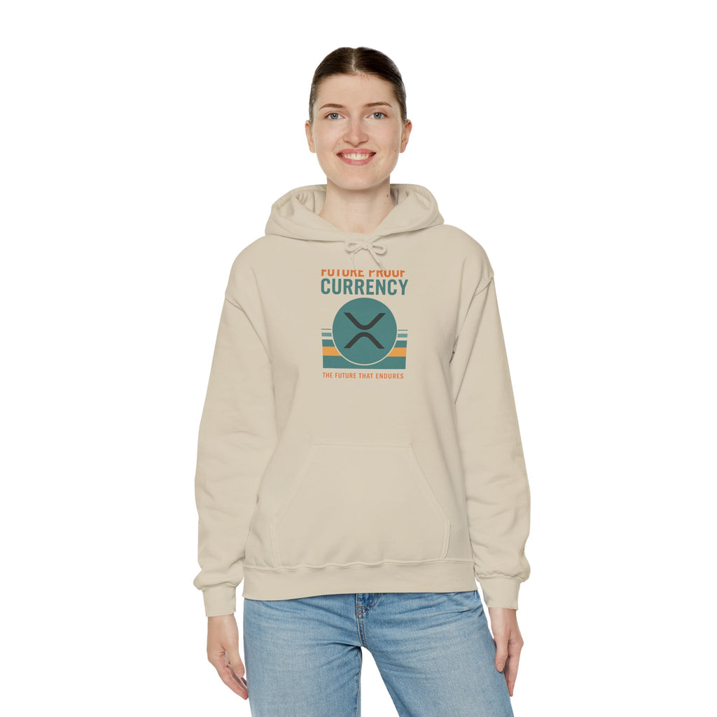 Ripple Crypto Hoodie – “Future Proof Currency” Retro Logo Sweatshirt