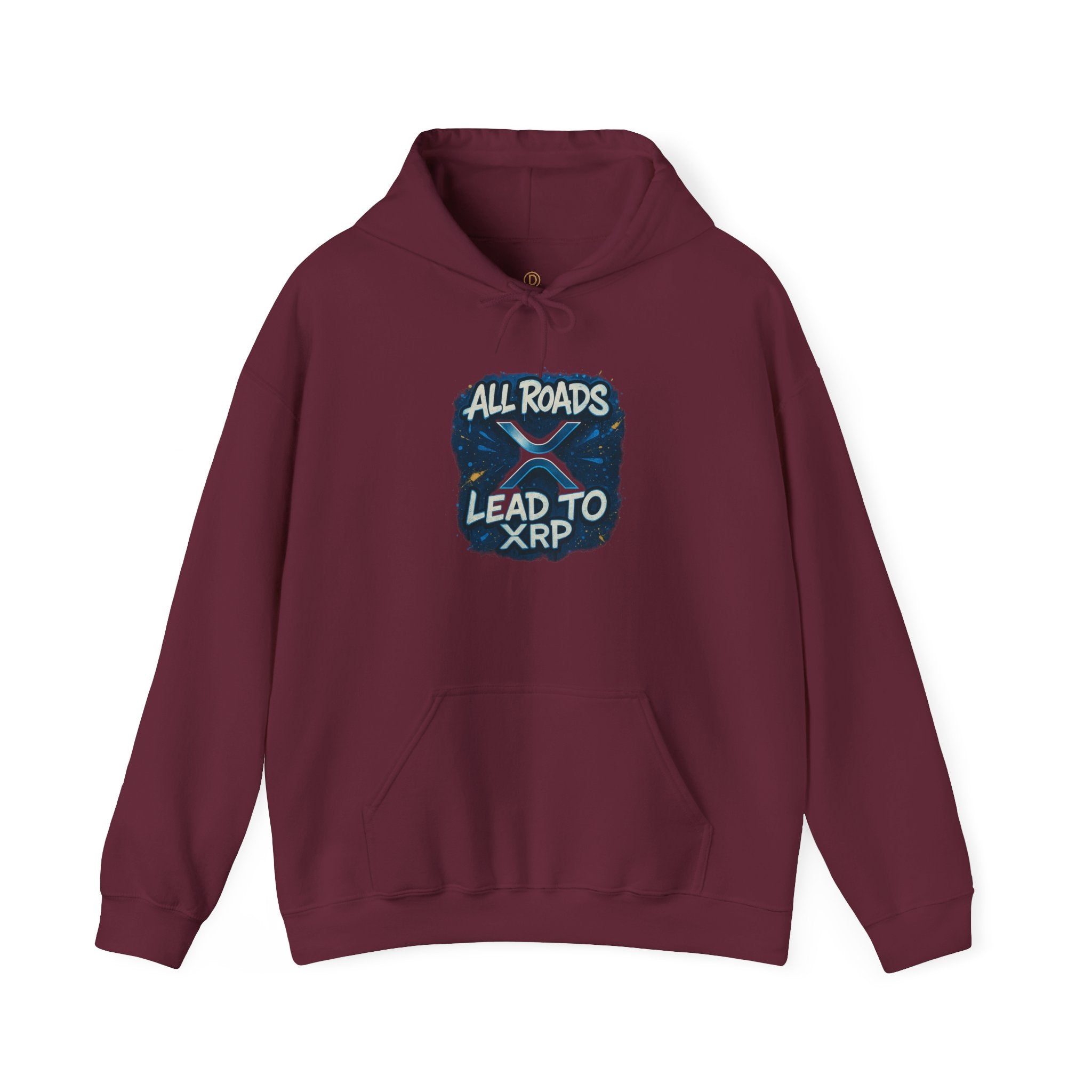All Roads Lead to XRP Hoodie – Crypto Ripple Logo Sweatshirt
